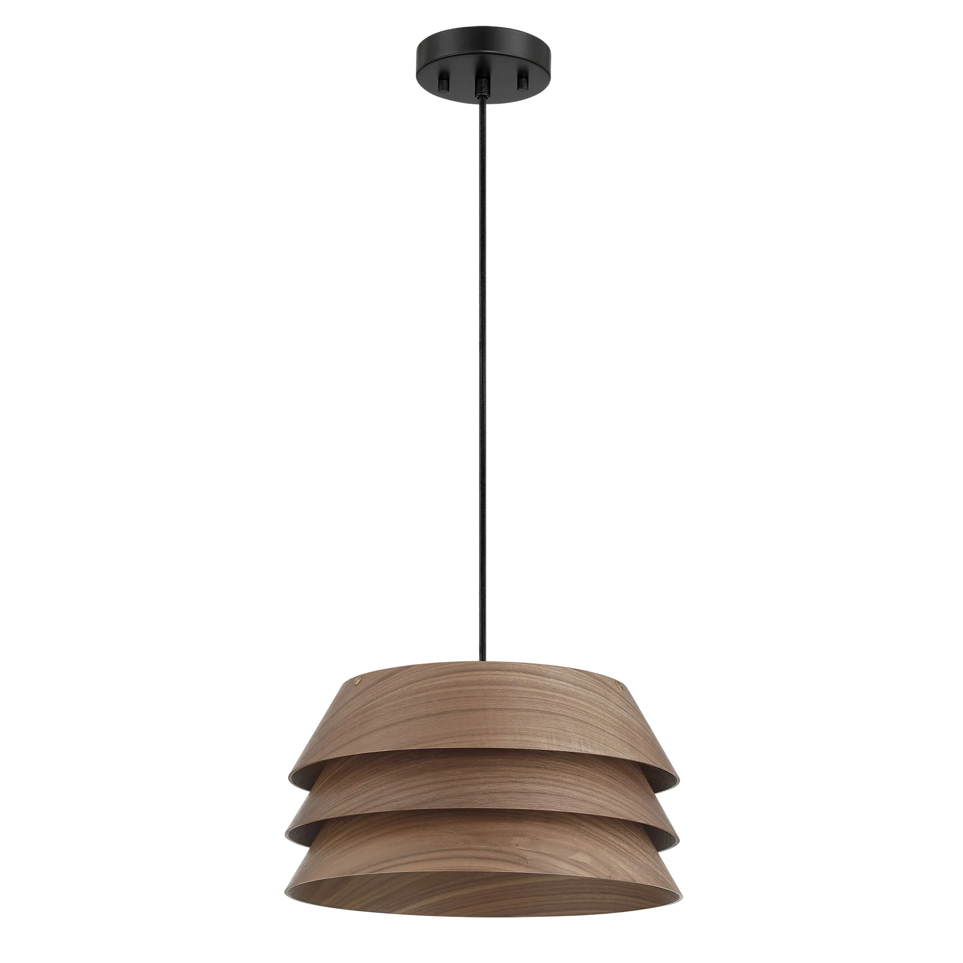 Golden Lighting Aalto 1-light 6" Pendant in Dark Walnut - Image 2