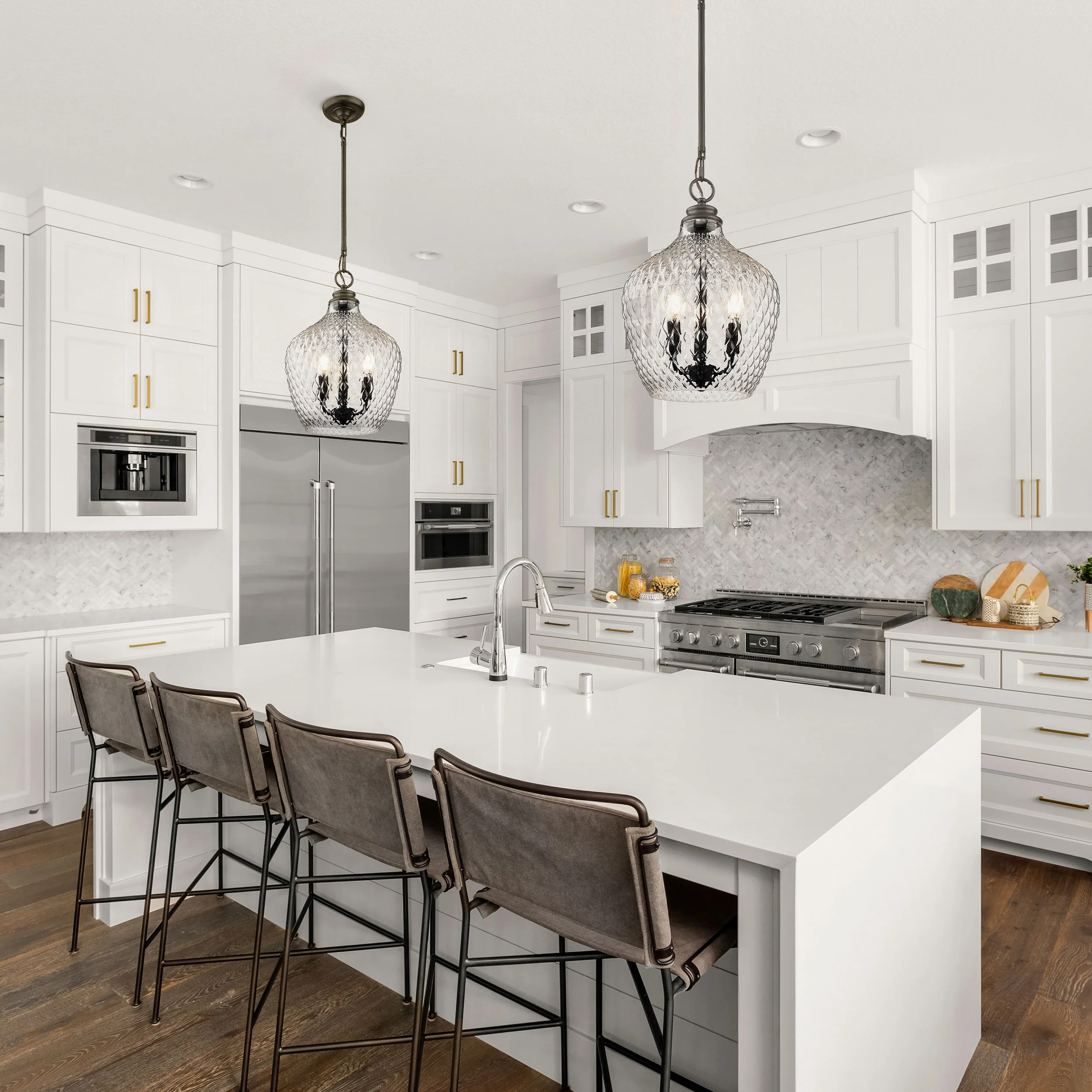 Golden Lighting Adeline 3-light Pendant in Matte Black - Image 2