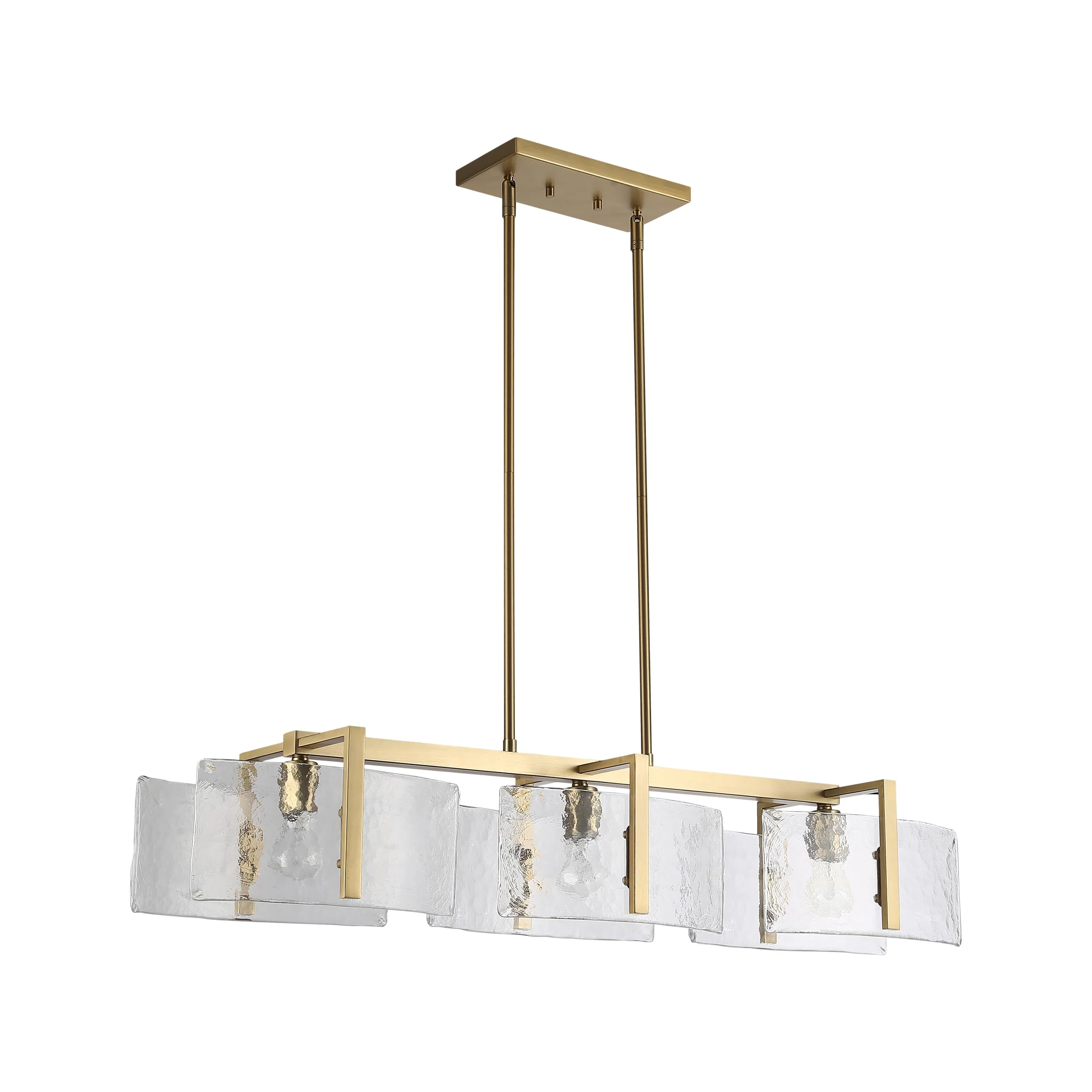 Golden Lighting Aenon 3-light Island Light in Brushed Champagne Brass - Image 2