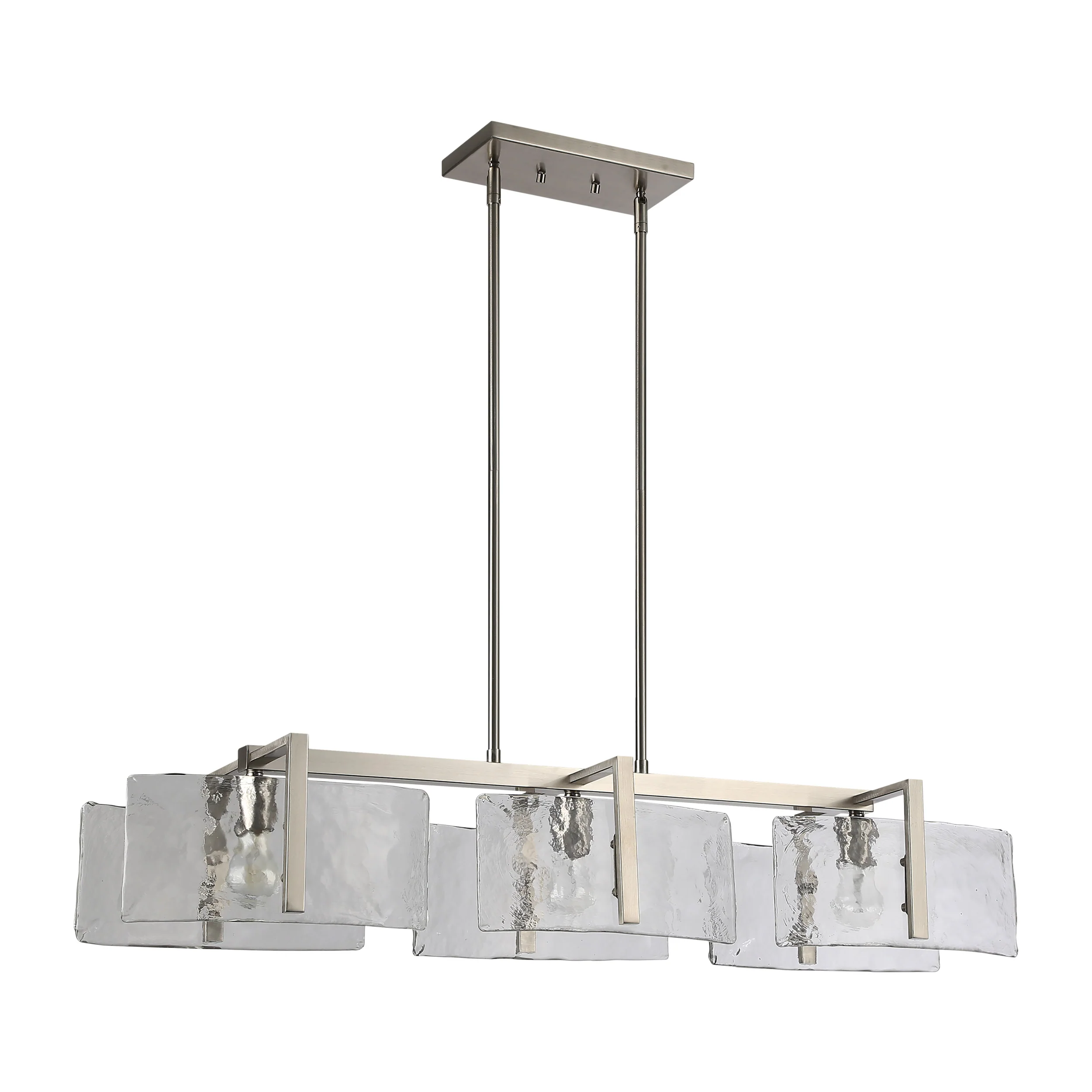 Golden Lighting Aenon 3-light Island Light in Pewter - Image 2