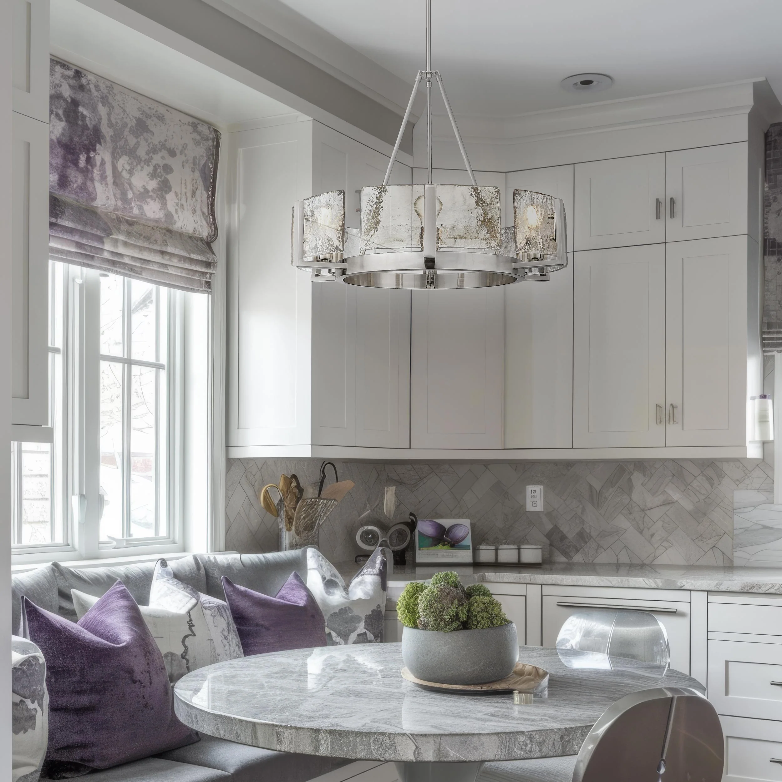 Golden Lighting Aenon 6-light Chandelier in Pewter - Image 2