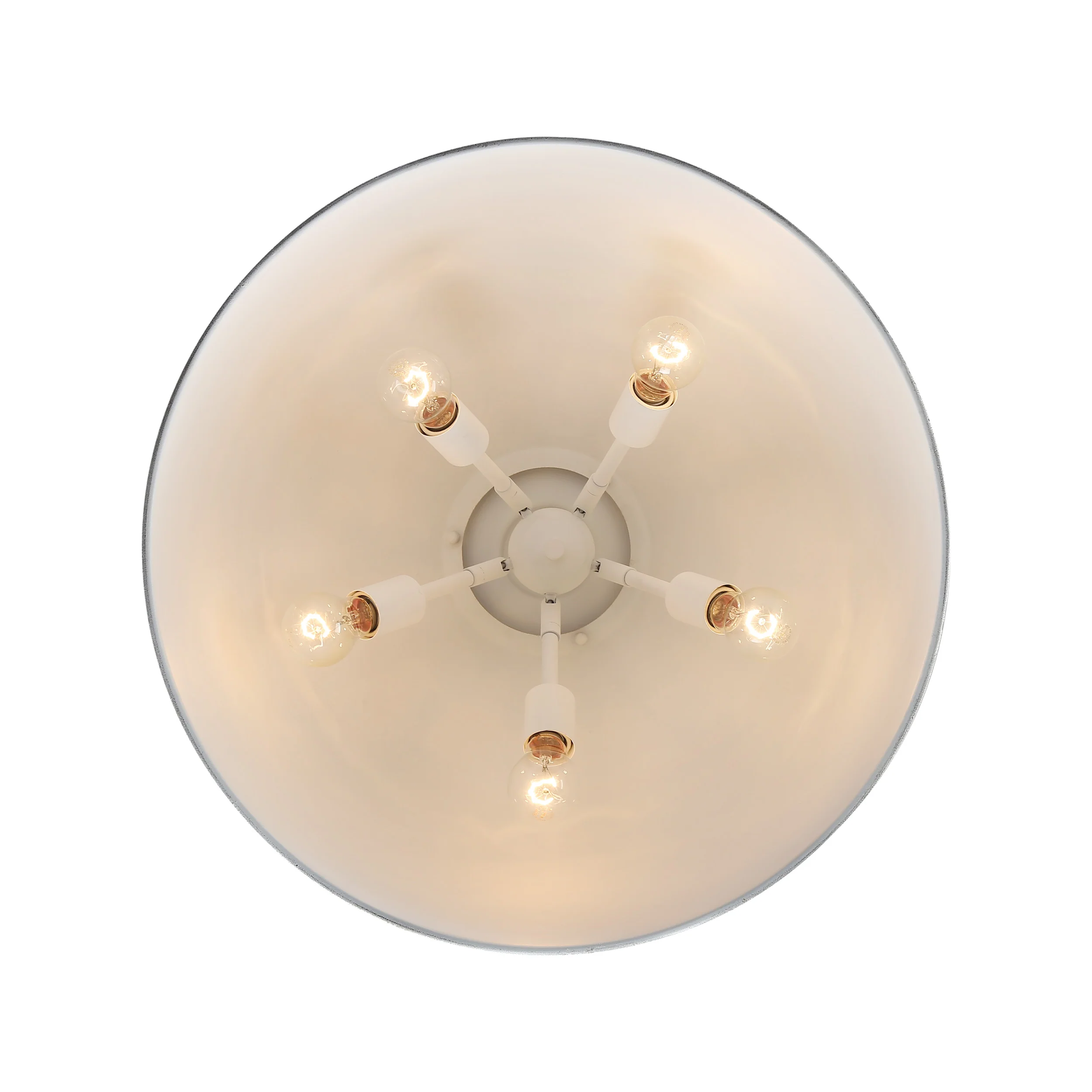Golden Lighting Alison 5-light Pendant in Vintage Gold and Antique Teal shade - Image 2