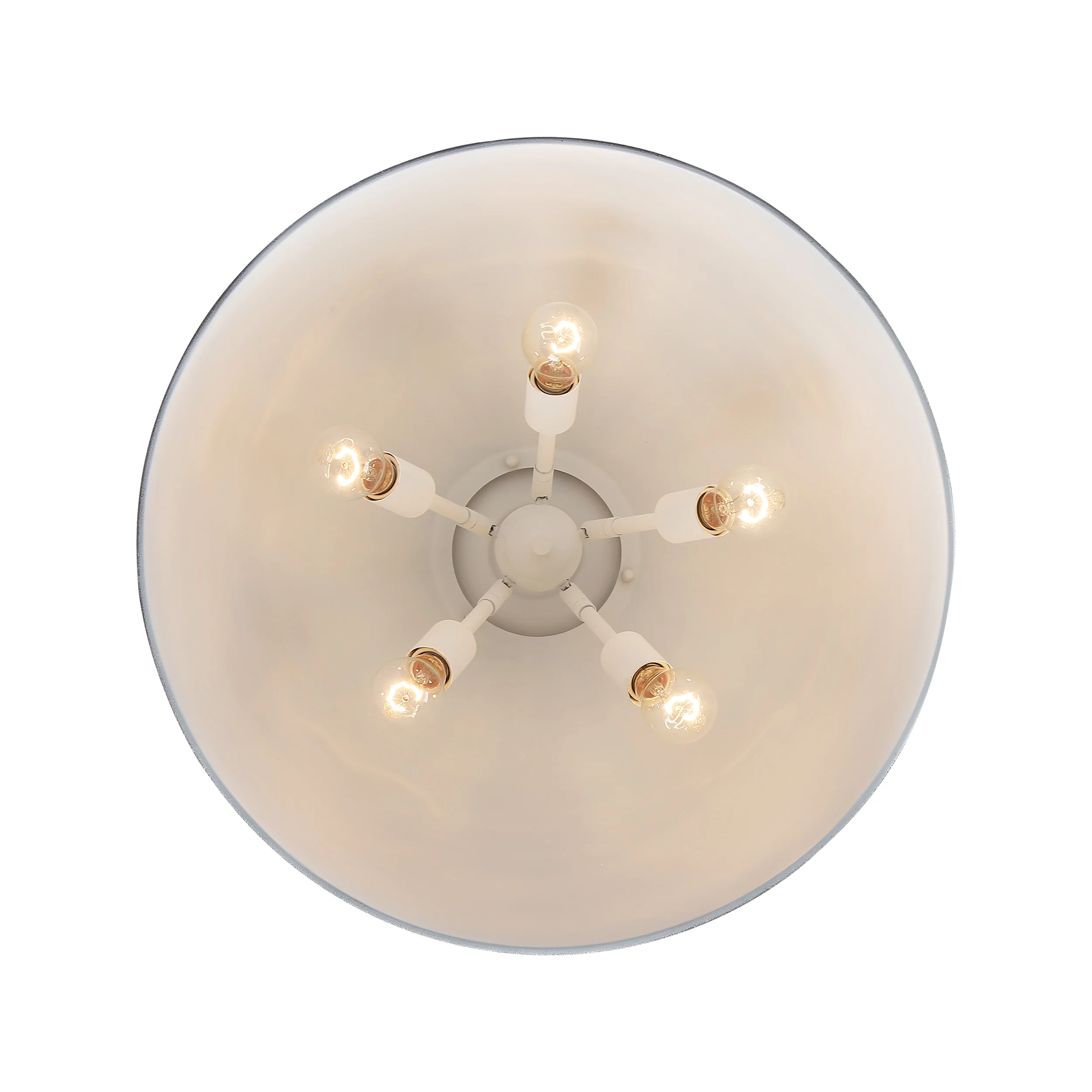 Golden Lighting Alison 5-light Pendant in Vintage Gold and Weathered Black Iron shade - Image 2