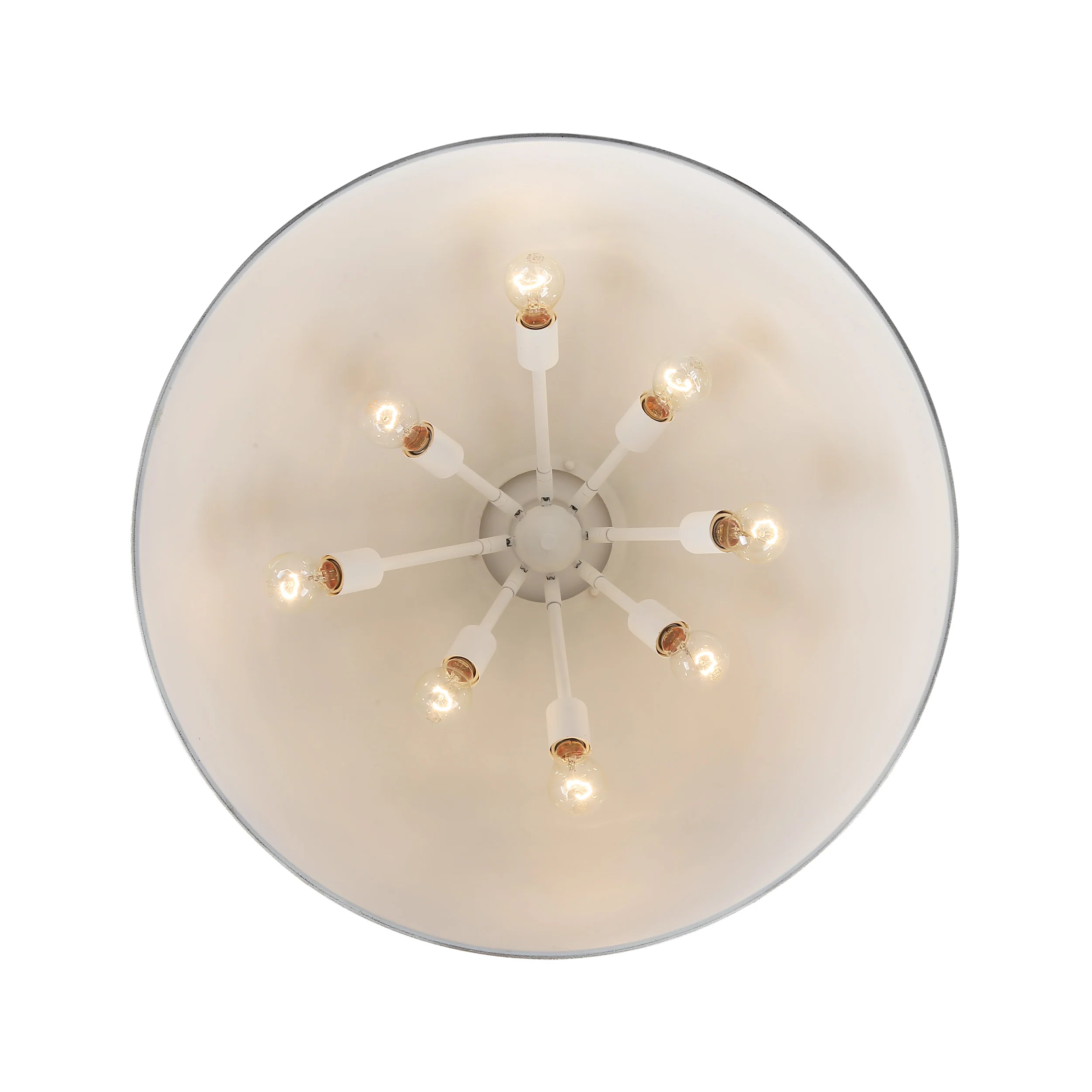 Golden Lighting Alison 8-light Pendant in Vintage Gold and Antique Teal shade - Image 2