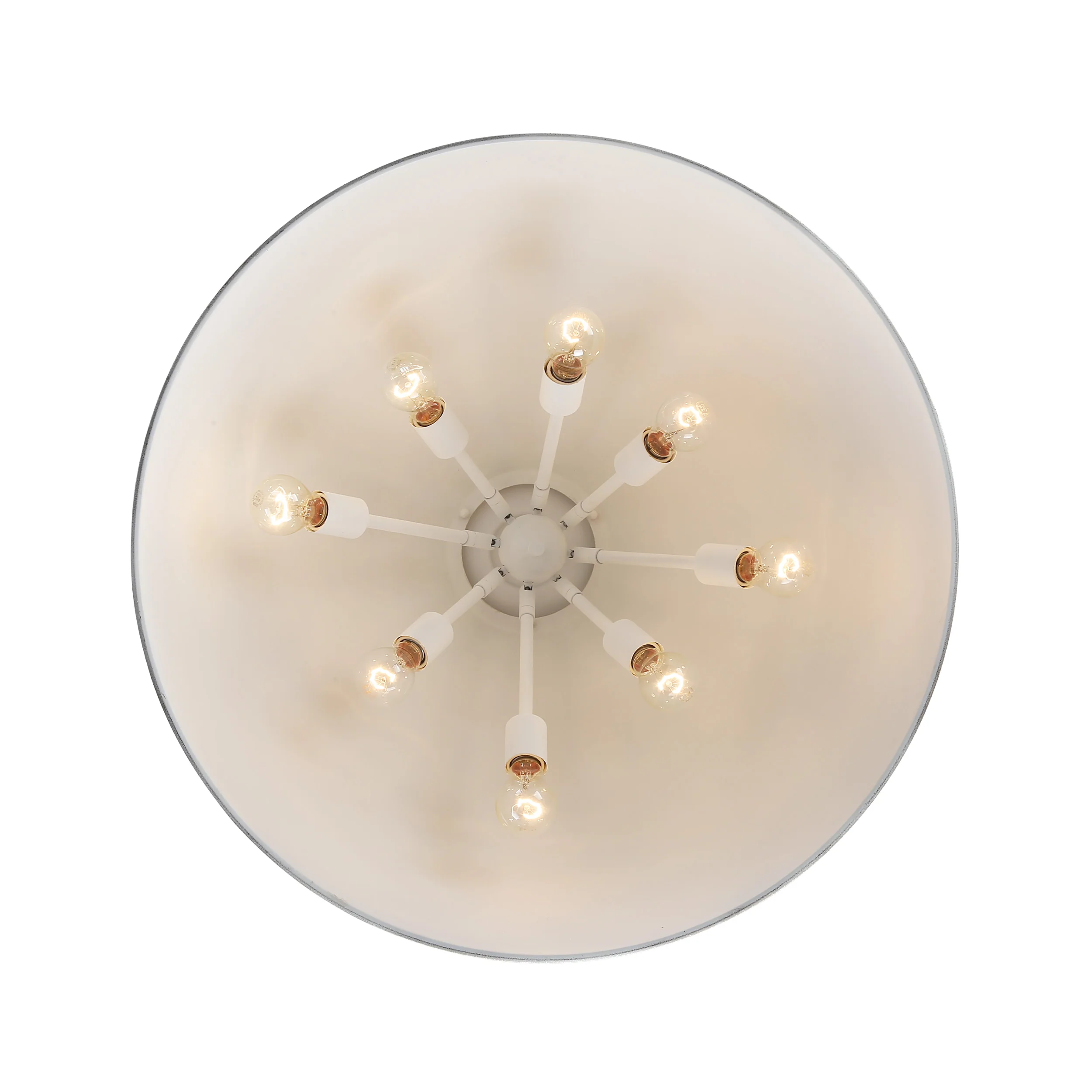 Golden Lighting Alison 8-light Pendant in Vintage Gold and Weathered Black Iron shade - Image 2