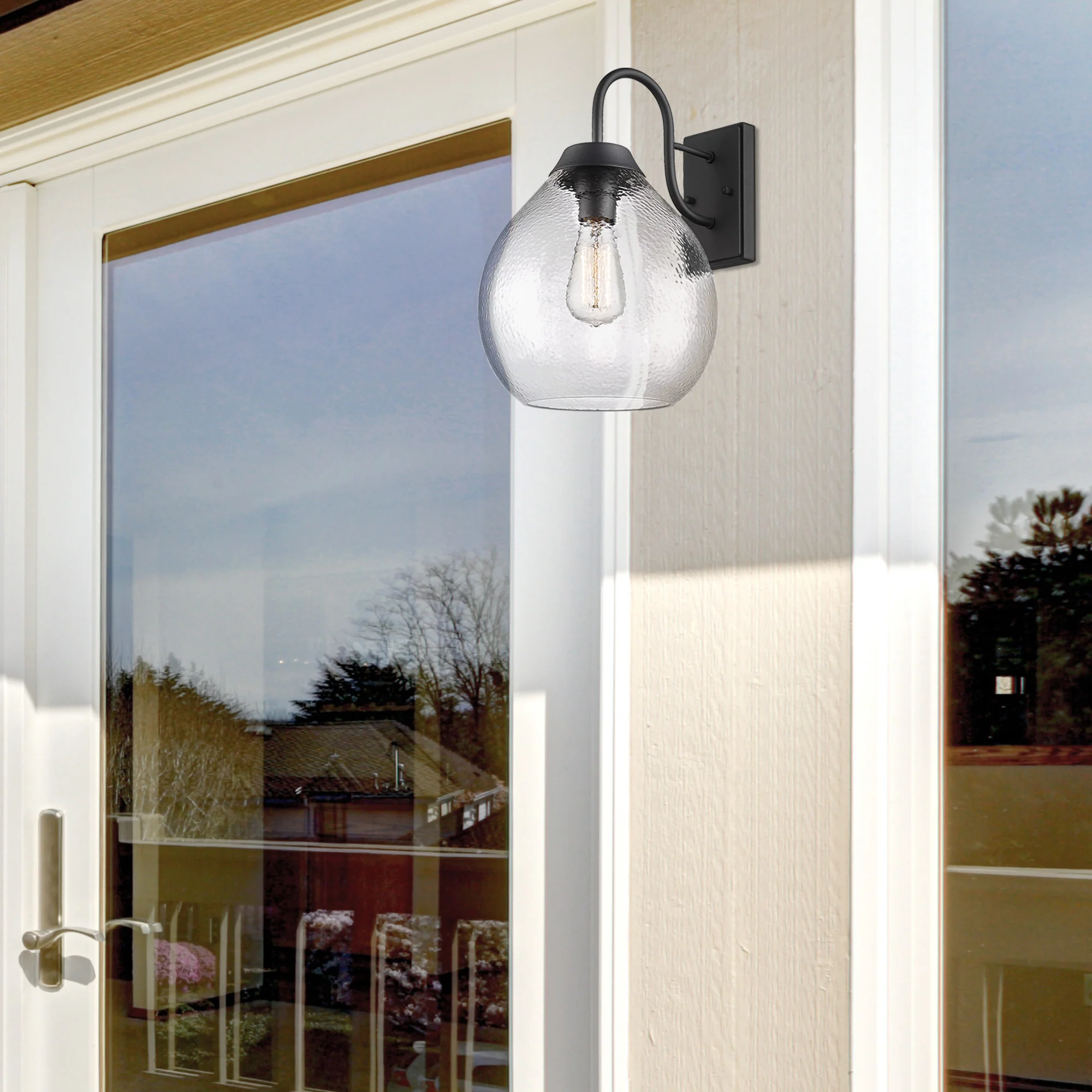Golden Lighting Ariella 1-light Outdoor Wall in Natural Black - Image 2