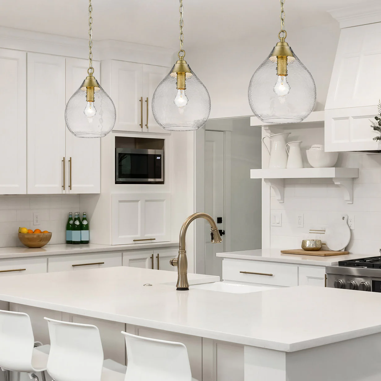 Golden Lighting Ariella 1-light Pendant in Brushed Champagne Brass - Image 2