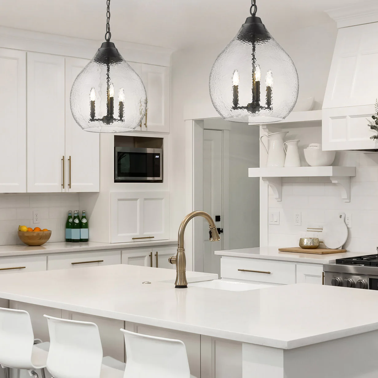 Golden Lighting Ariella 3-light Pendant in Matte Black - Image 2