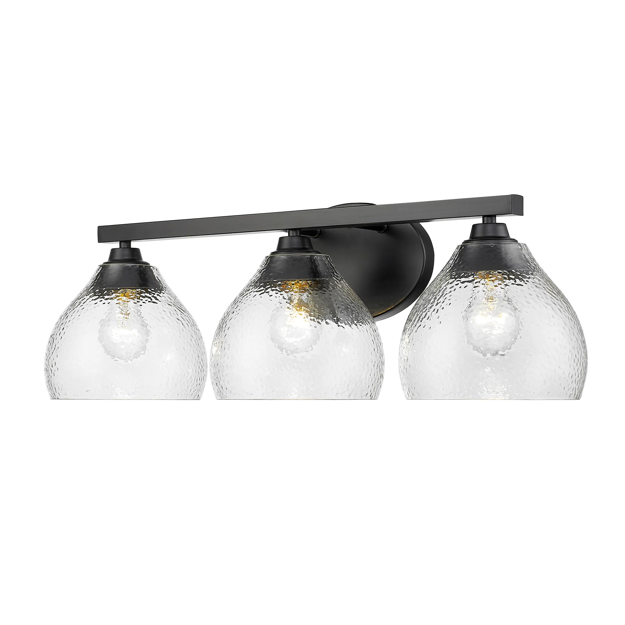 Golden Lighting Ariella 3-light Vanity in Matte Black - Image 2
