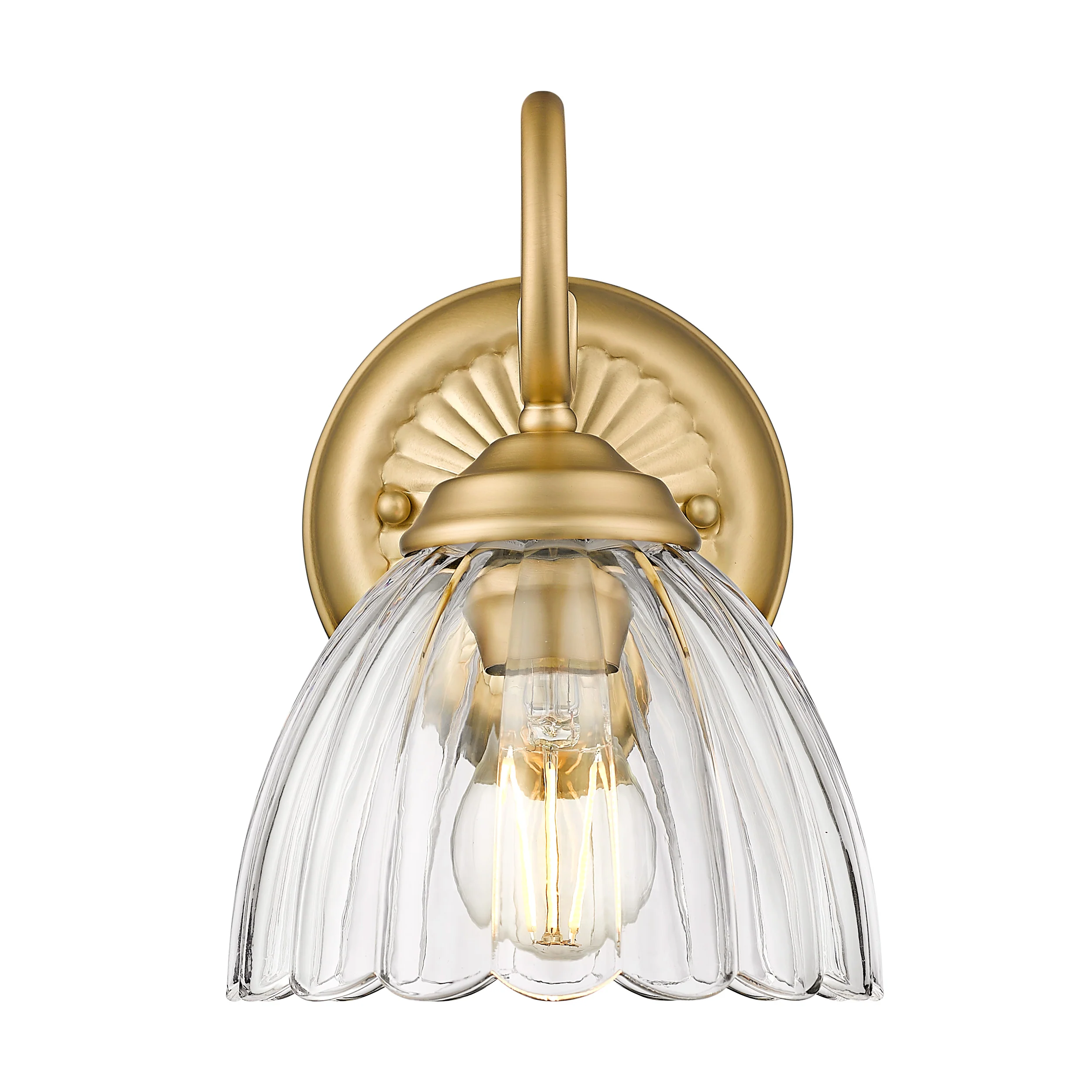 Golden Lighting Audra 1-light Wall Sconce in Brushed Champagne Brass - Image 2