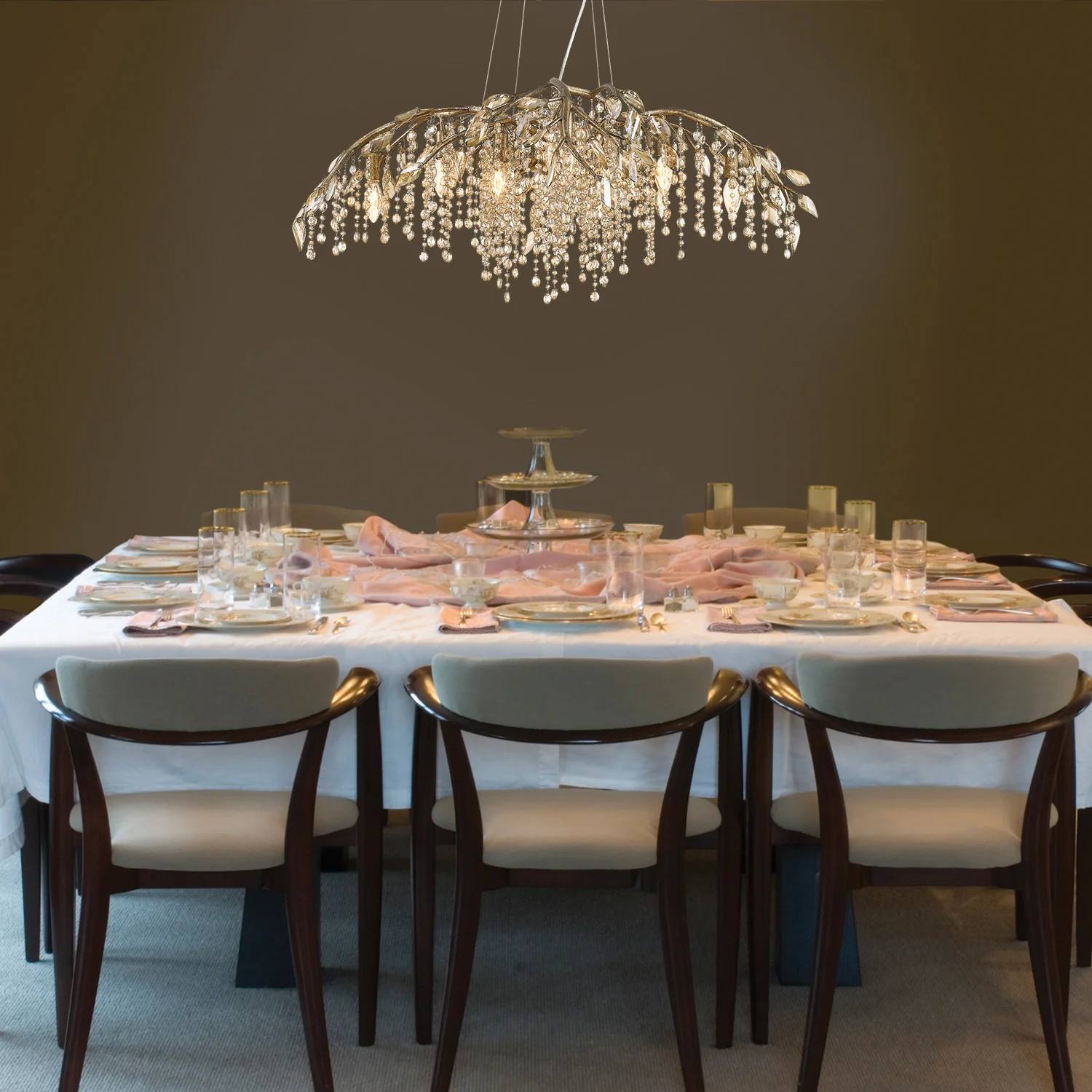 Ziva by Golden Lighting Autumn Twilight 12-light Chandelier in Mystic Gold - Image 2