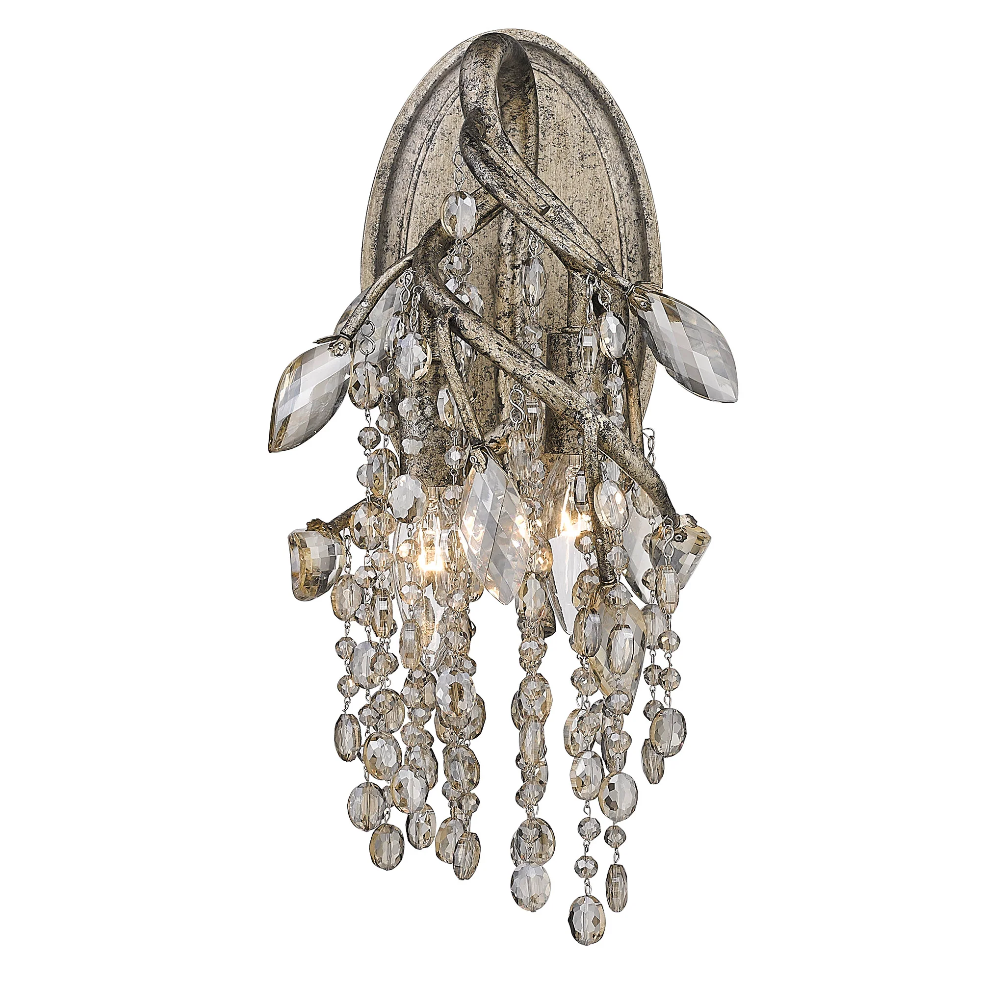 Ziva by Golden Lighting Autumn Twilight 2-light Wall Sconce in Mystic Gold - Image 2