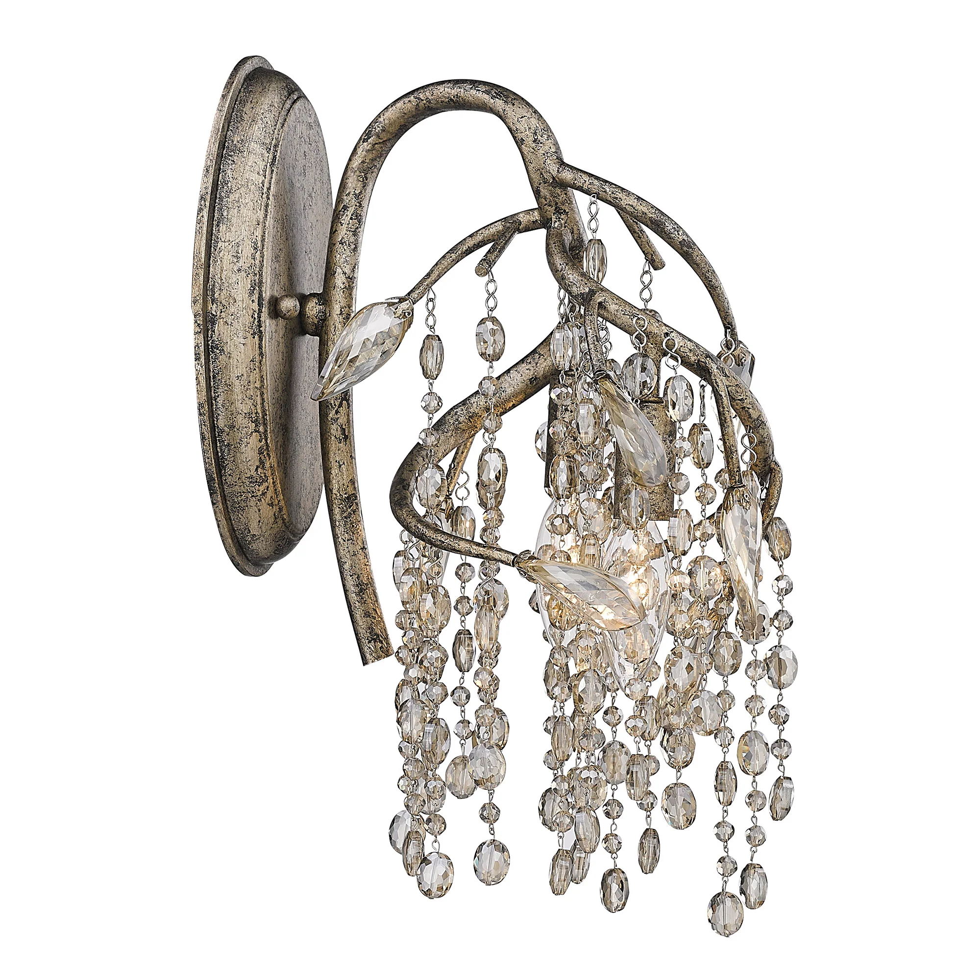 Ziva by Golden Lighting Autumn Twilight 2-light Wall Sconce in Mystic Gold - Image 3