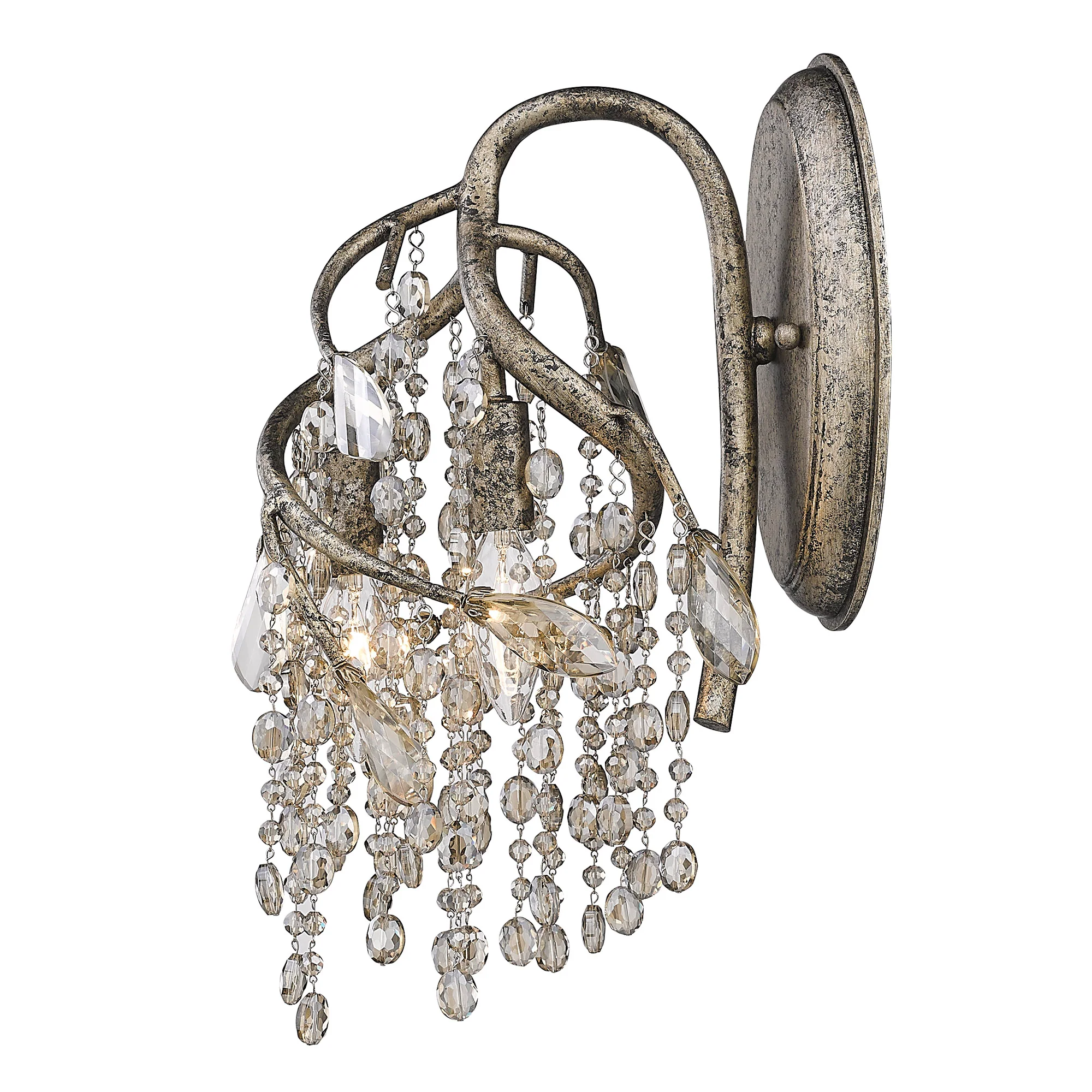 Ziva by Golden Lighting Autumn Twilight 2-light Wall Sconce in Mystic Gold - Image 4