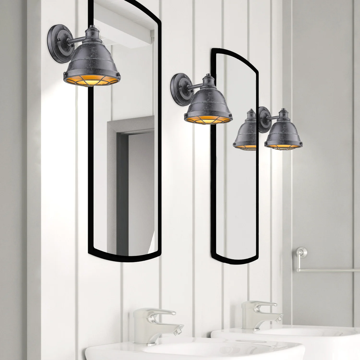 Golden Lighting Bartlett 1-light Vanity in Black Patina - Image 2