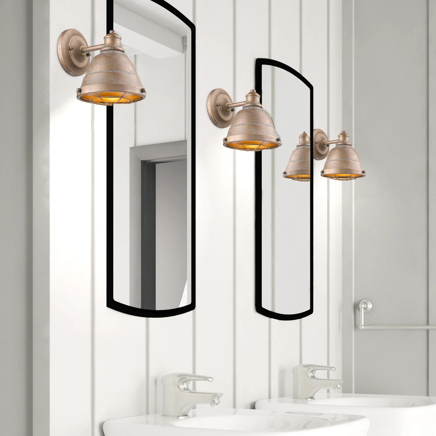Golden Lighting Bartlett 1-light Vanity in Copper Patina - Image 2