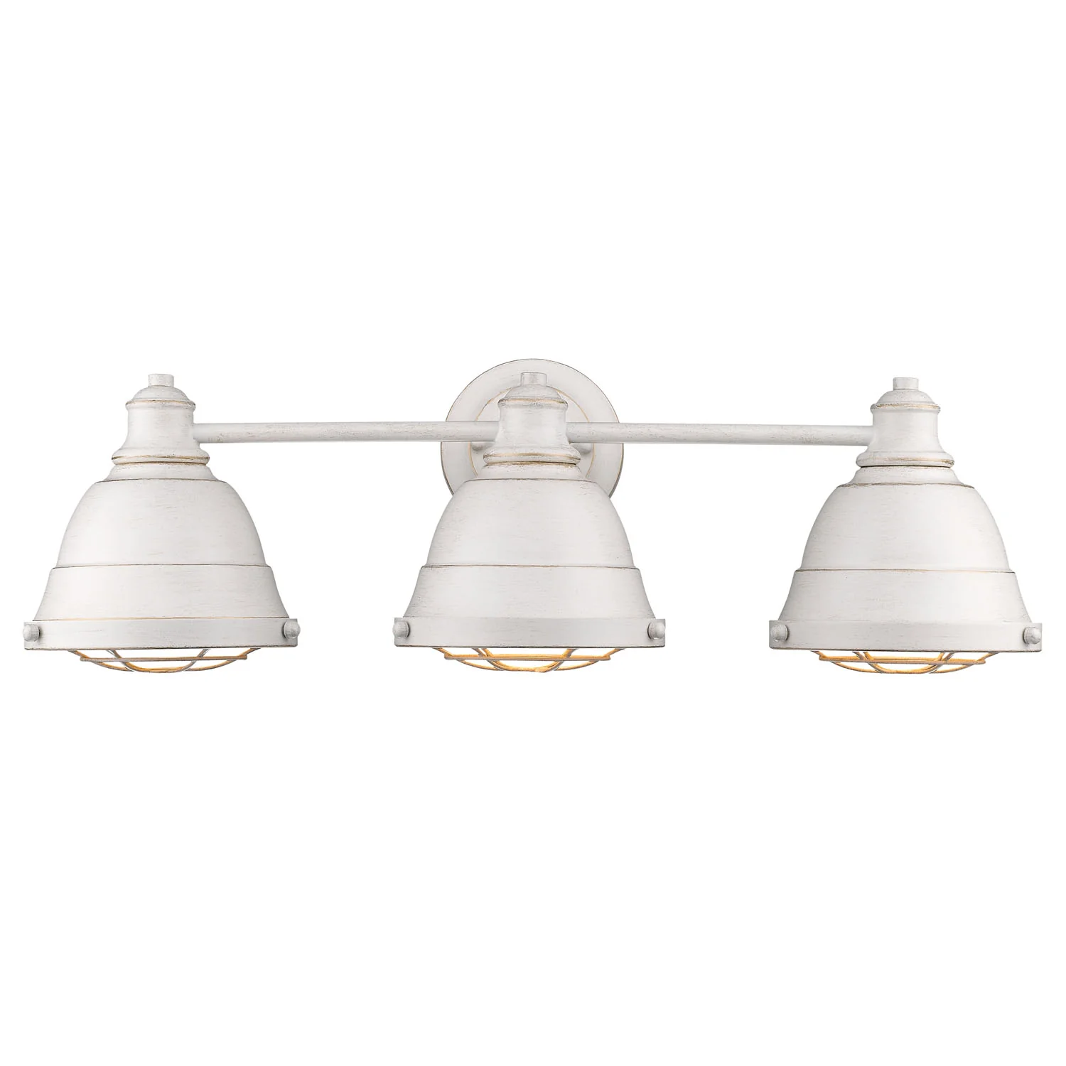 Golden Lighting Bartlett 3-light Vanity in French White - Image 2