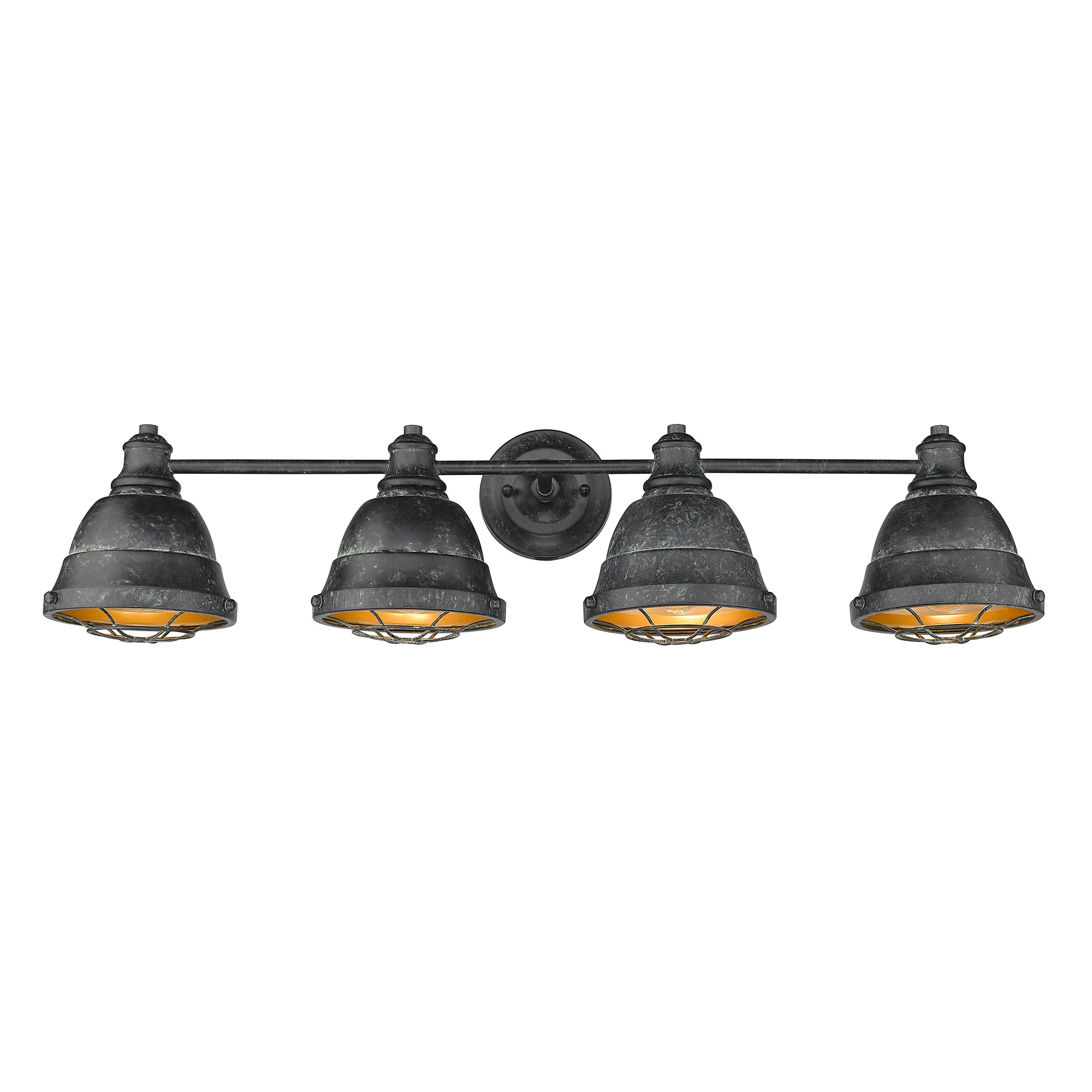 Golden Lighting Bartlett 4-light Vanity in Black Patina - Image 2
