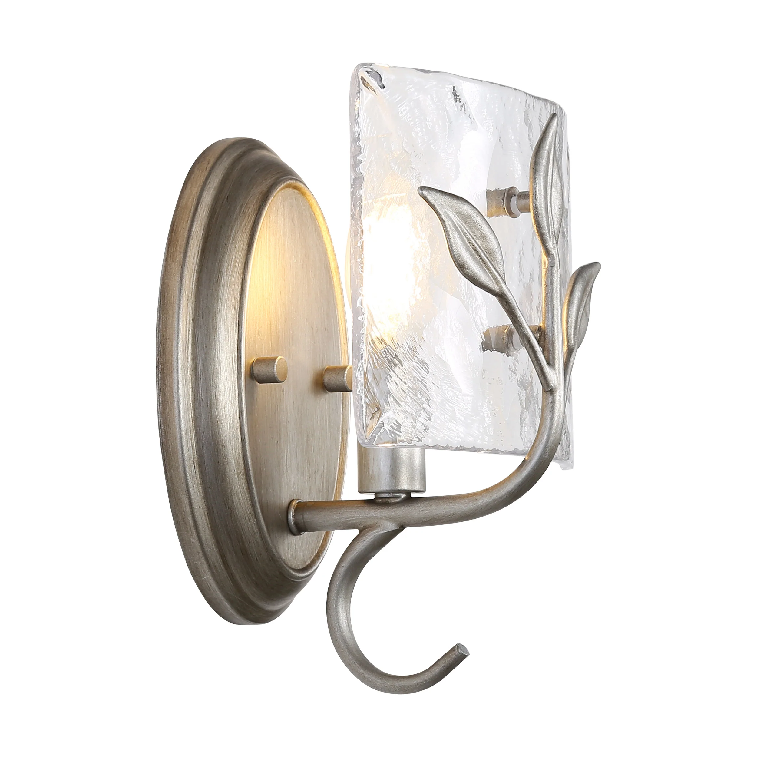 Golden Lighting Calla 1-light Wall Sconce in Peruvian Silver - Image 2