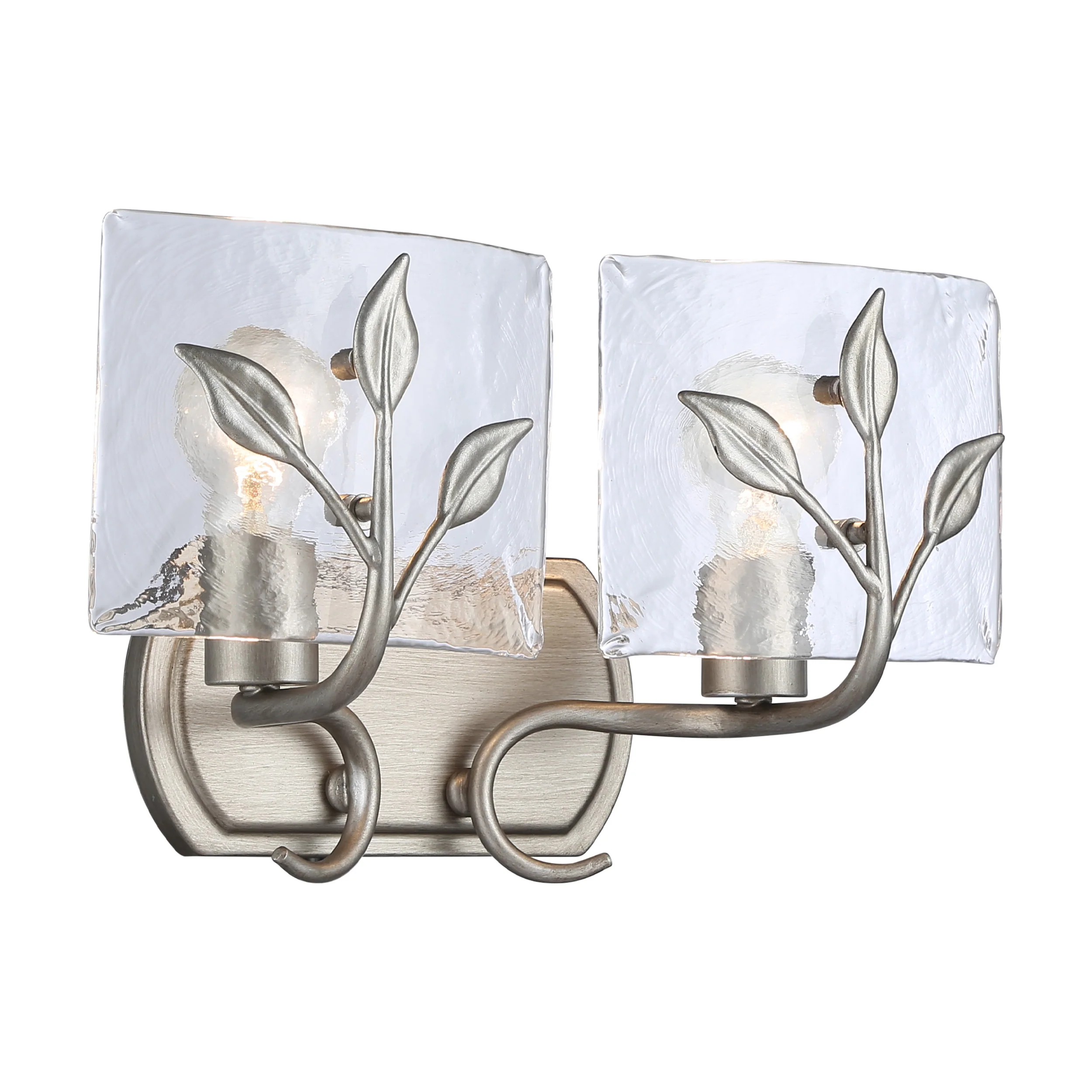 Golden Lighting Calla 2-light Vanity in Peruvian Silver - Image 2