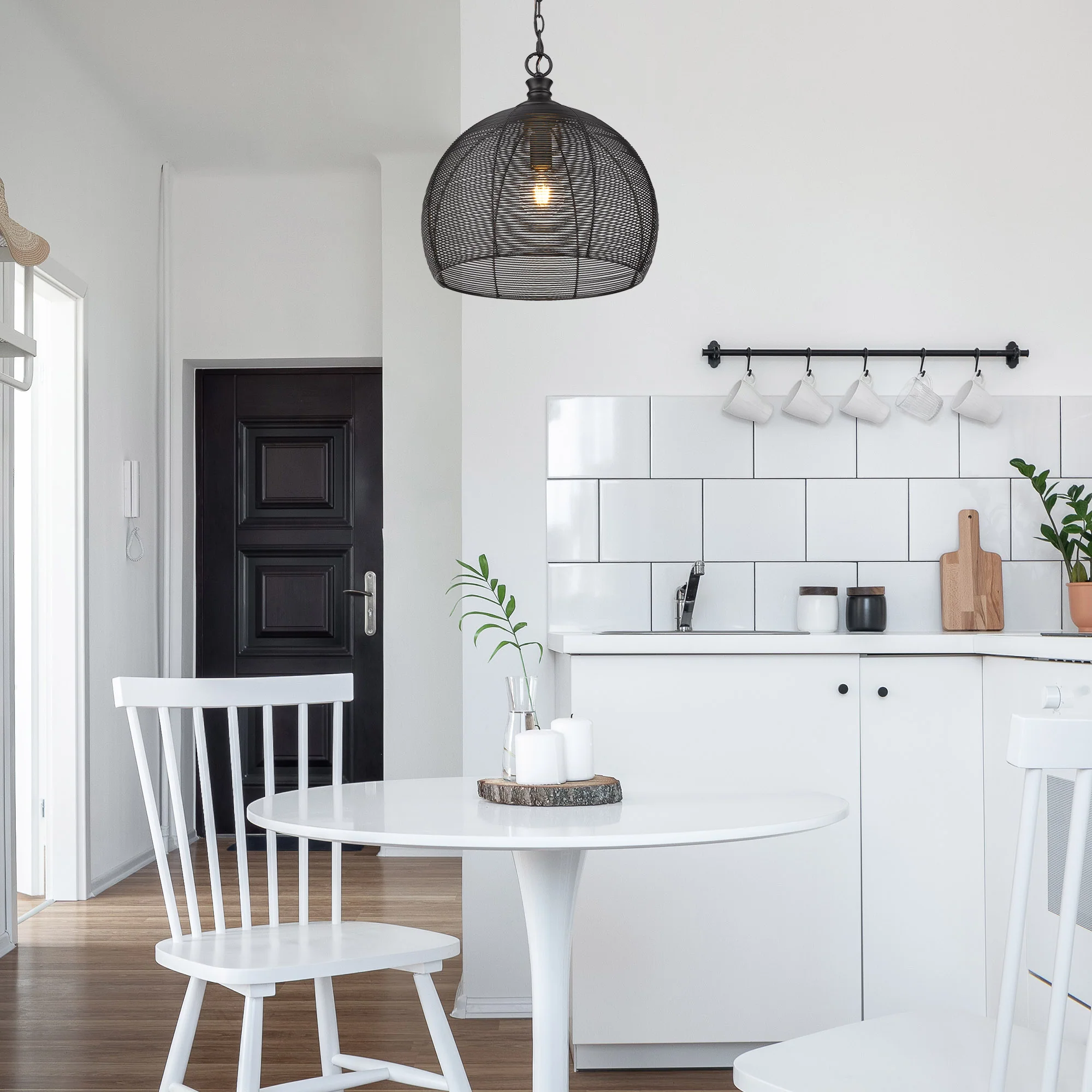 Golden Lighting Calypso 1-light 16in Pendant in Matte Black - Image 2