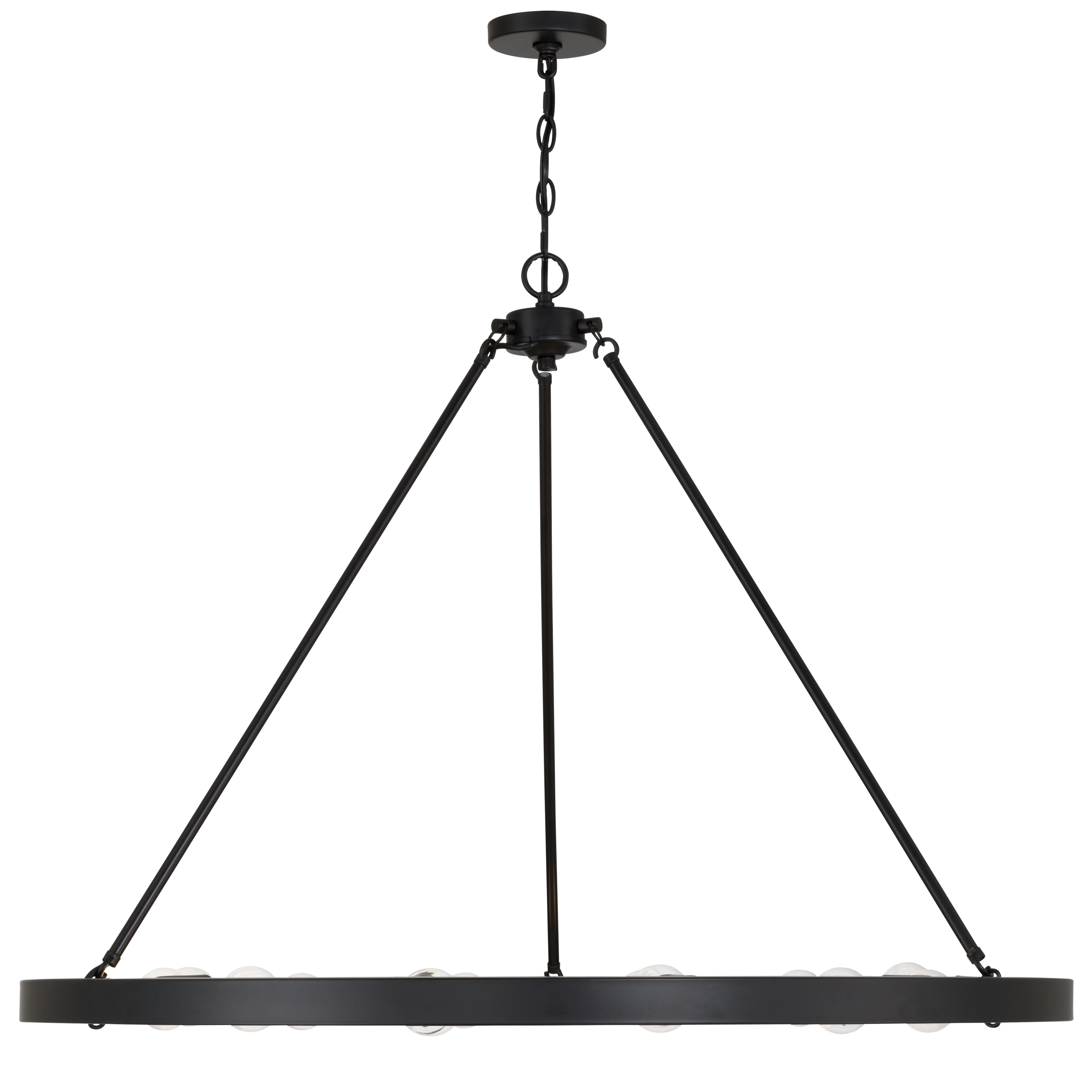 Golden Lighting Castile 12-light Chandelier in Matte Black - Image 2