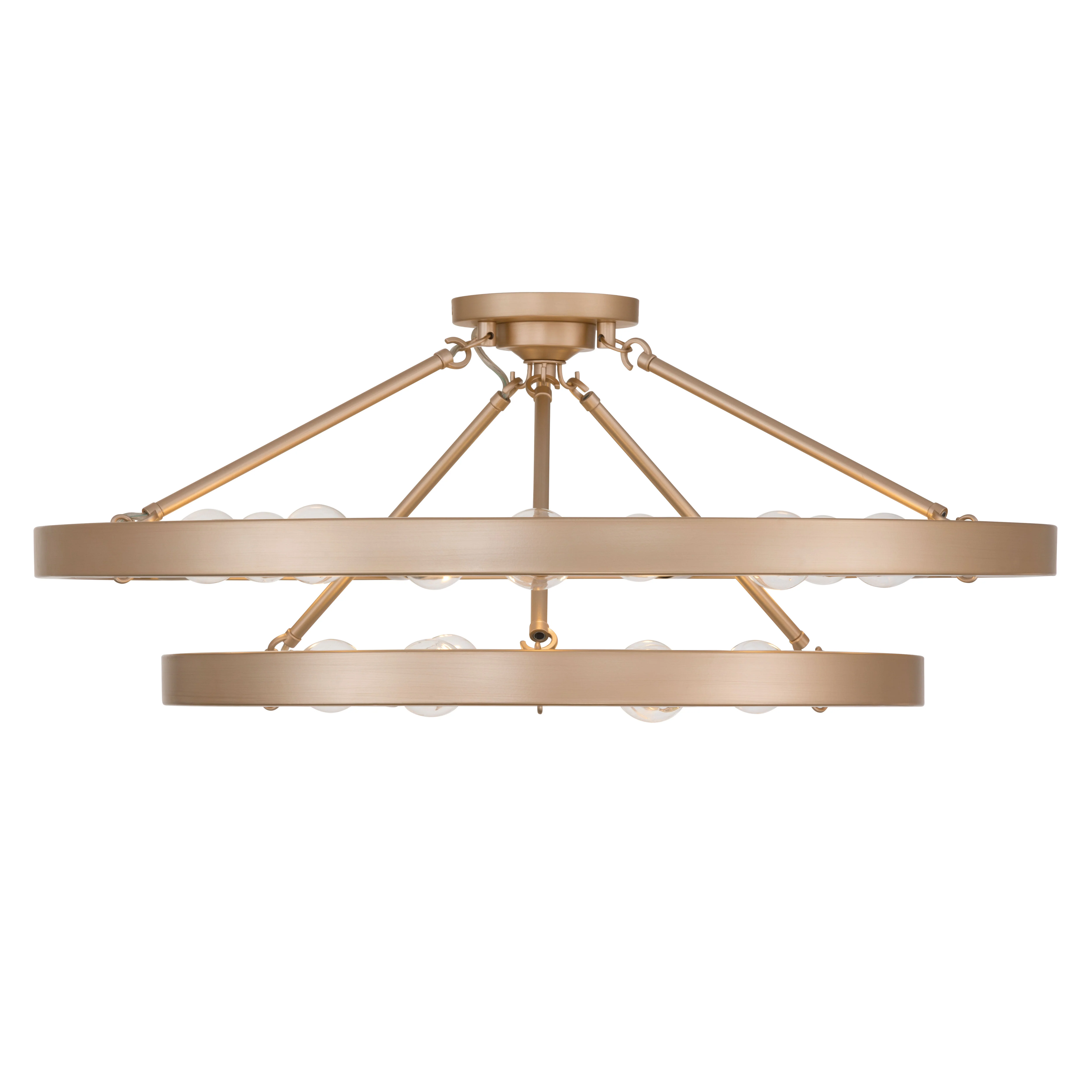 Golden Lighting Castile 15-light Semi-Flush Mount in French Gold - Image 2