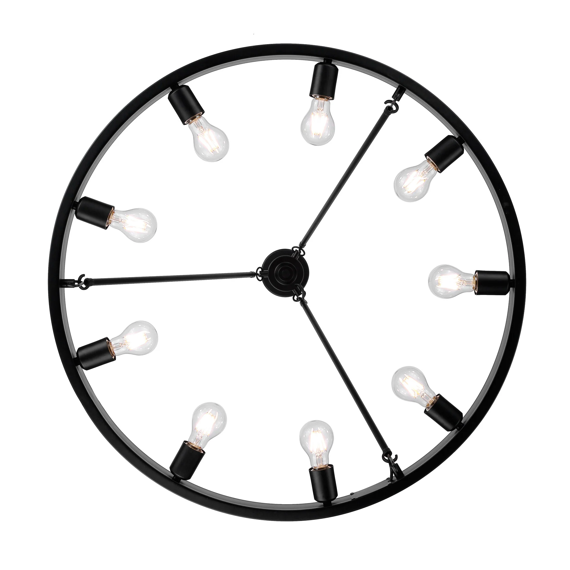 Golden Lighting Castile 9-light Chandelier in Matte Black - Image 2