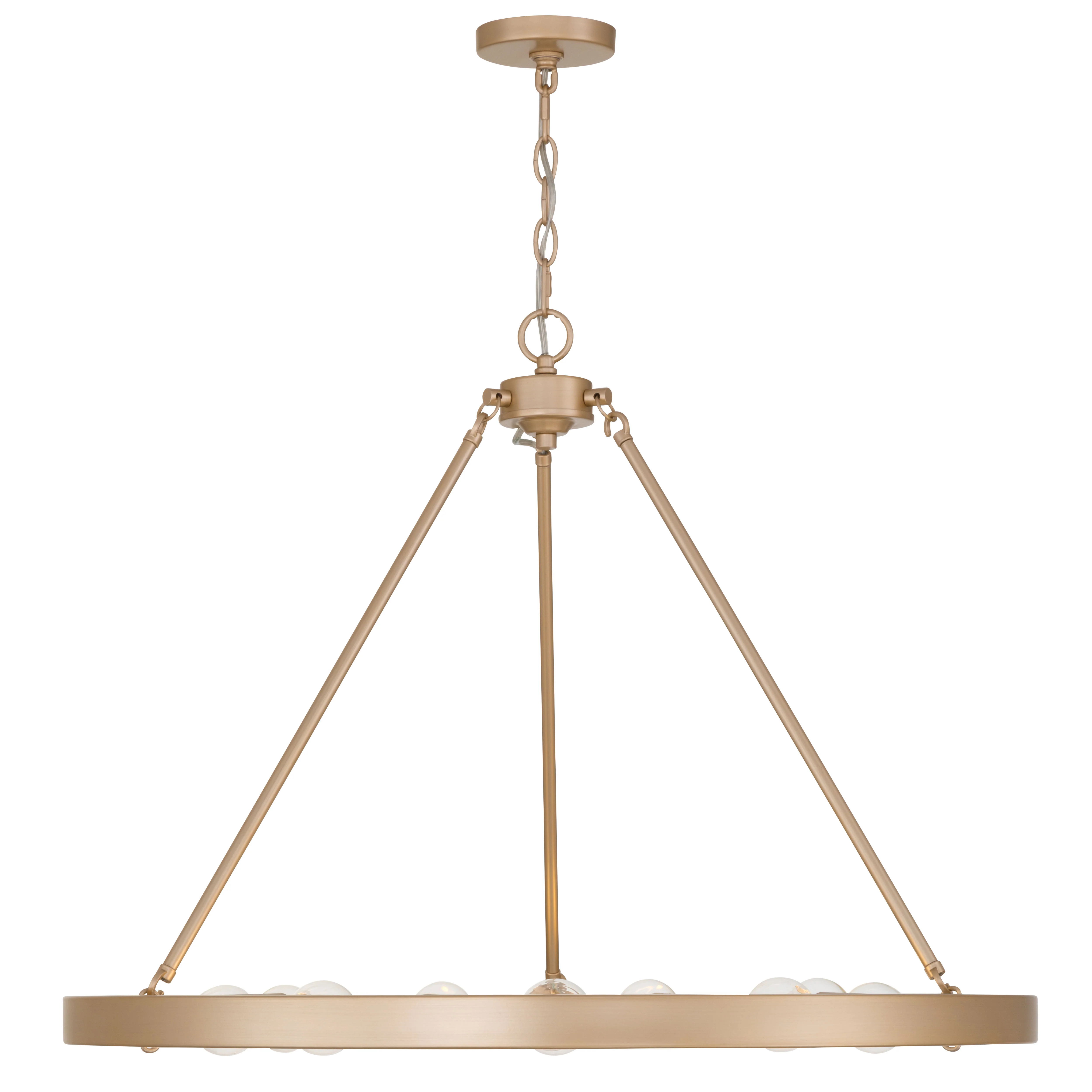 Golden Lighting Castile 9-light Chandelier in Matte French Gold - Image 2