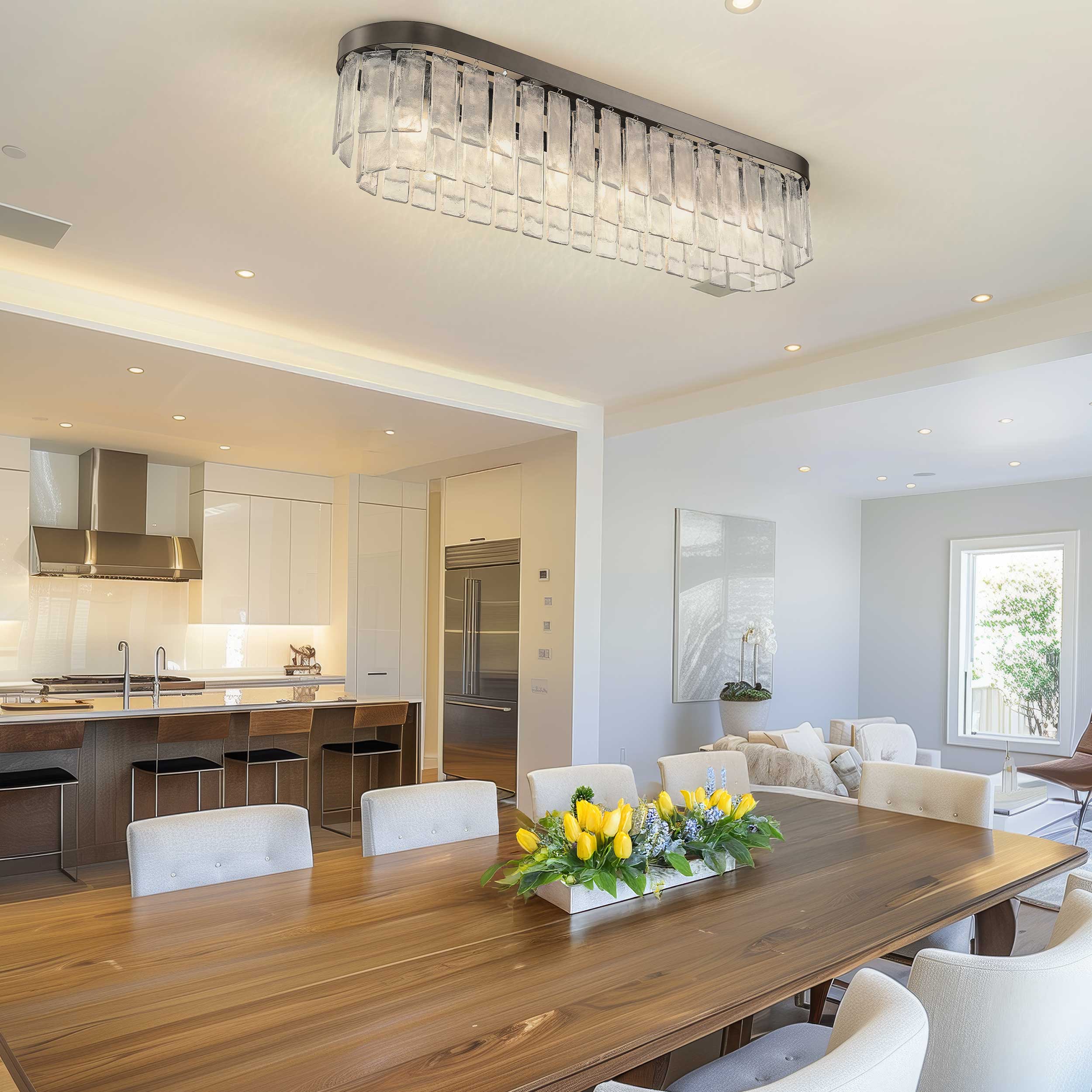 Golden Lighting Ciara 6-light Flush Mount in Matte Black - Image 2