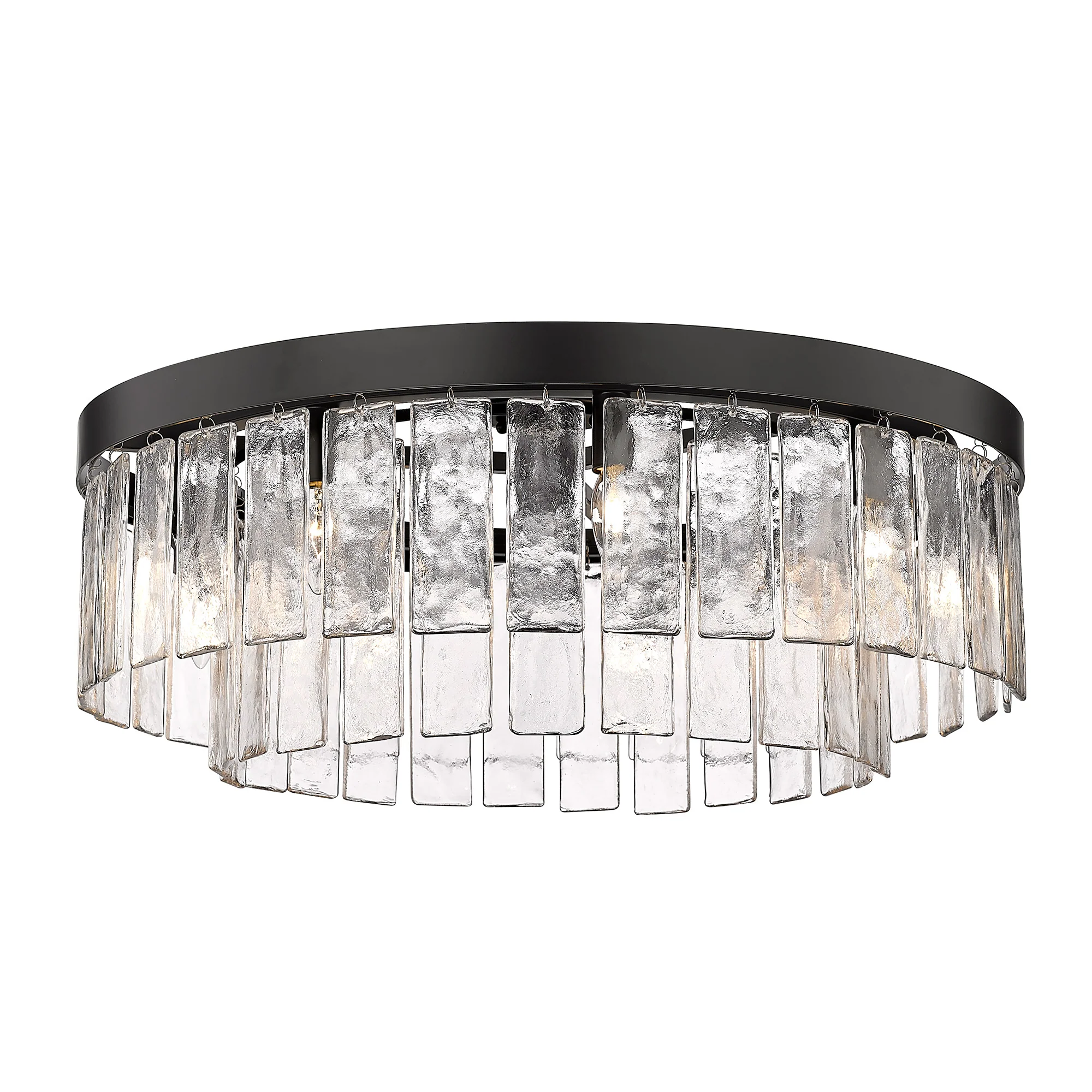 Golden Lighting Ciara 9-light Semi-Flush Mount in Matte Black - Image 2