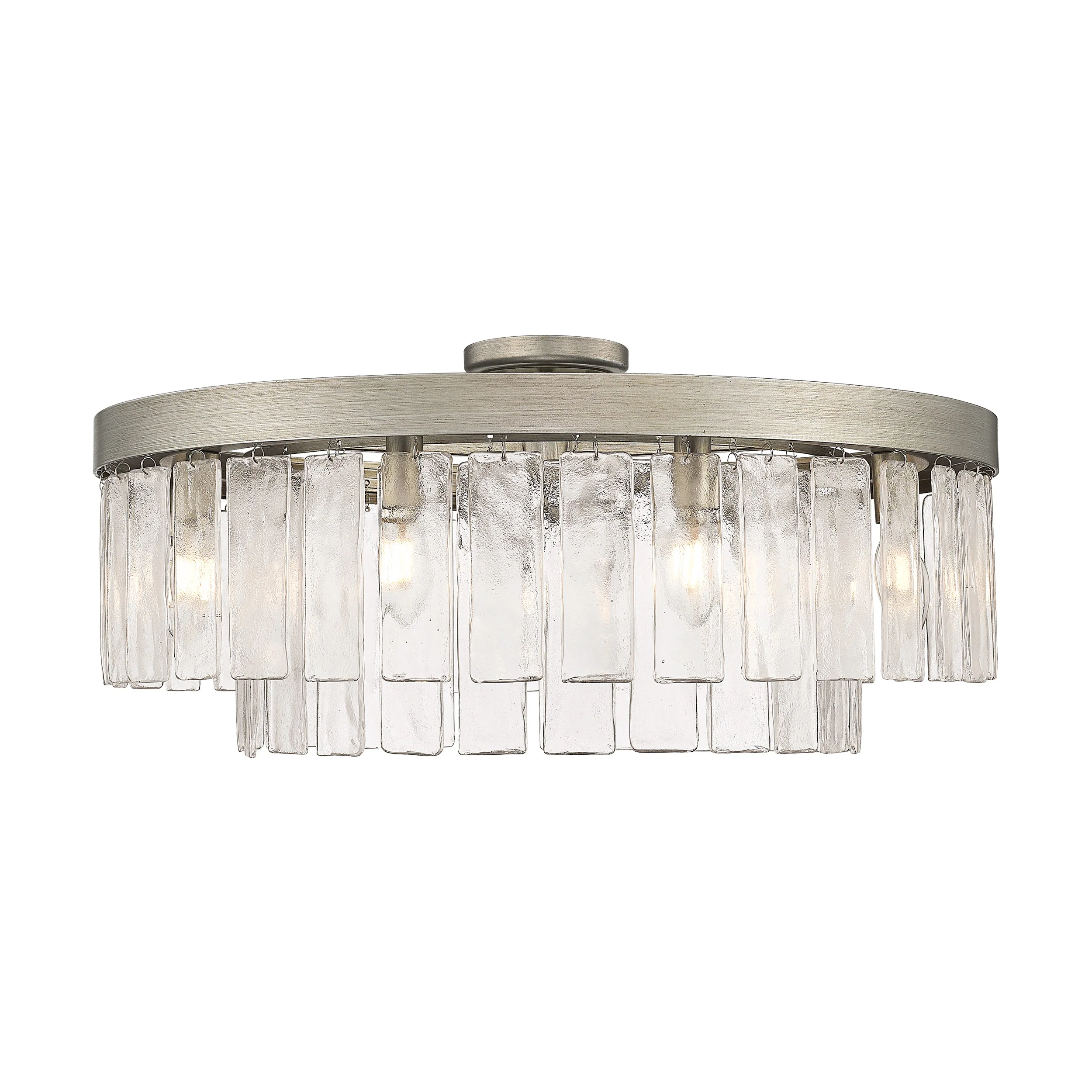 Golden Lighting Ciara 9-light Semi-Flush Mount in Peruvian Silver - Image 2