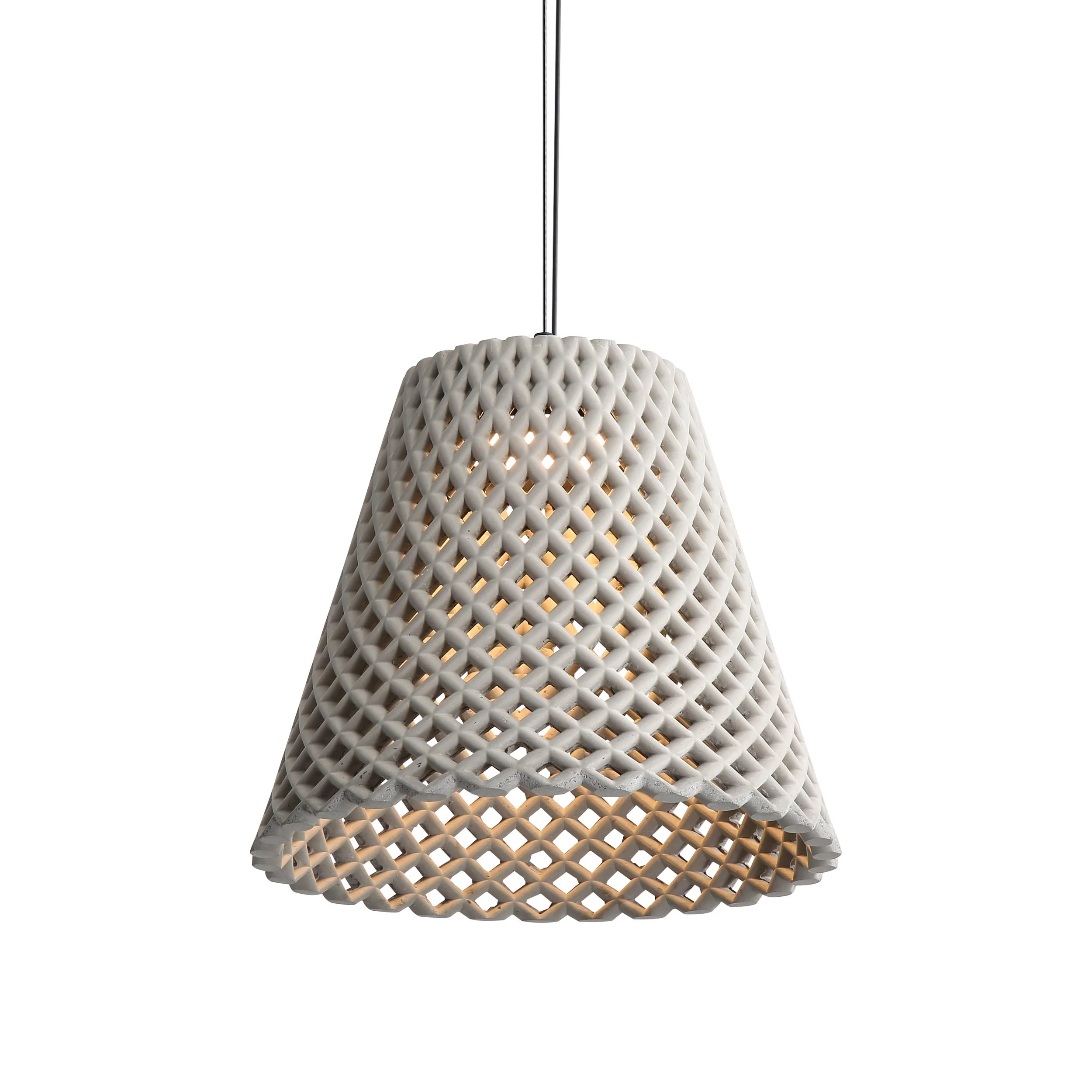 Golden Lighting Clarus 14in Integrated LED Pendant in Grey Cement - Image 2