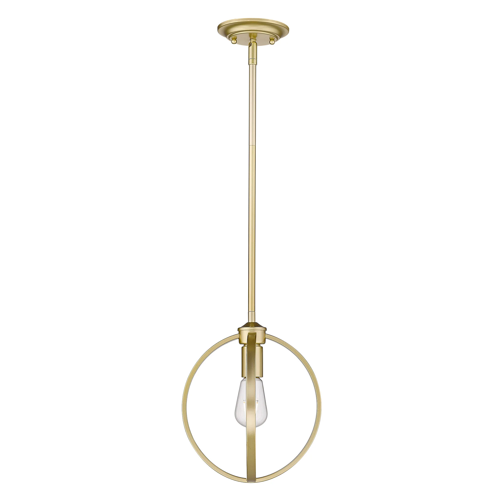 Golden Lighting Colson 1-light Semi-Flush Mount in Olympic Gold - Image 2