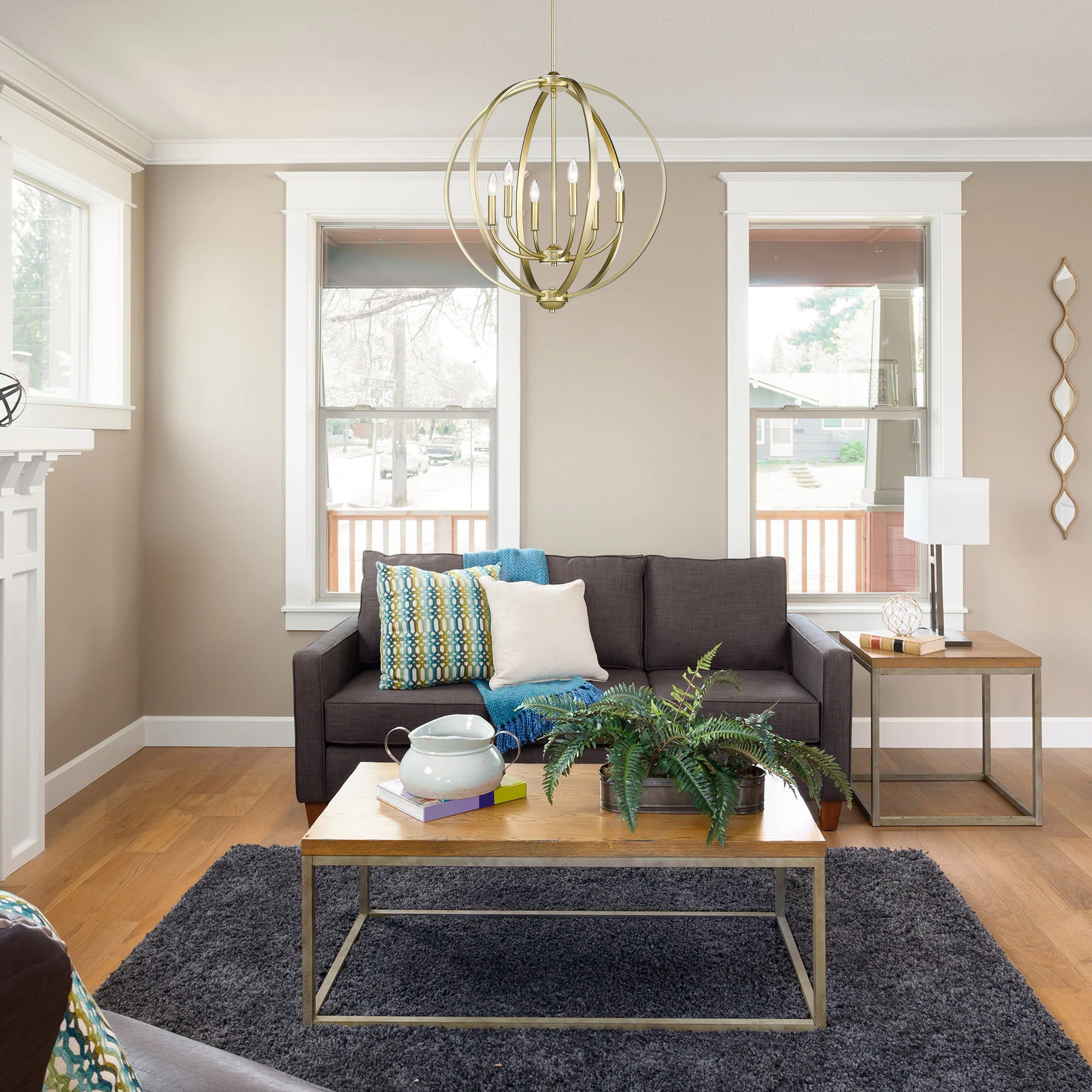 Golden Lighting Colson 6-light Chandelier in Olympic Gold - Image 2