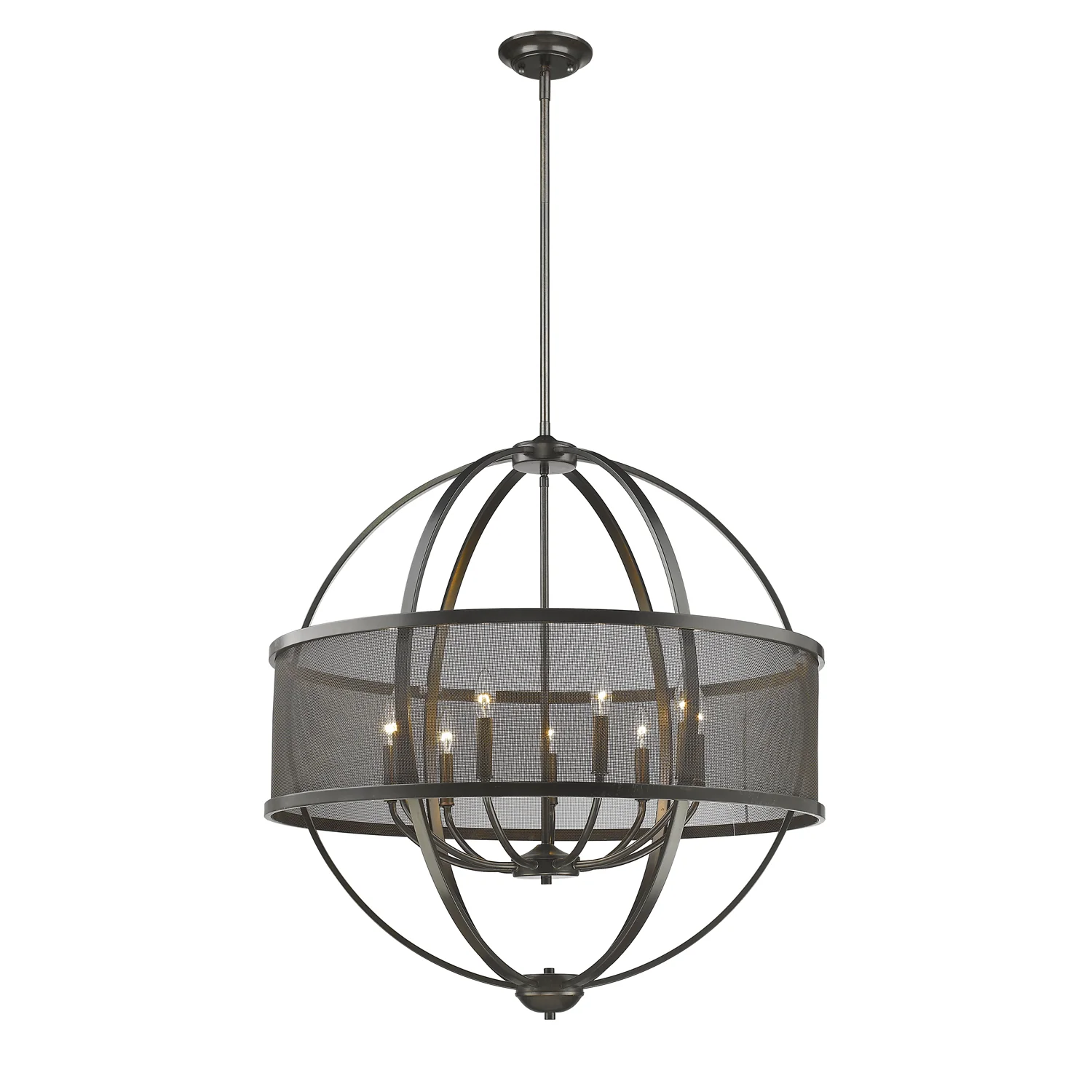 Golden Lighting Colson 9-light Chandelier in Etruscan Bronze - Image 2