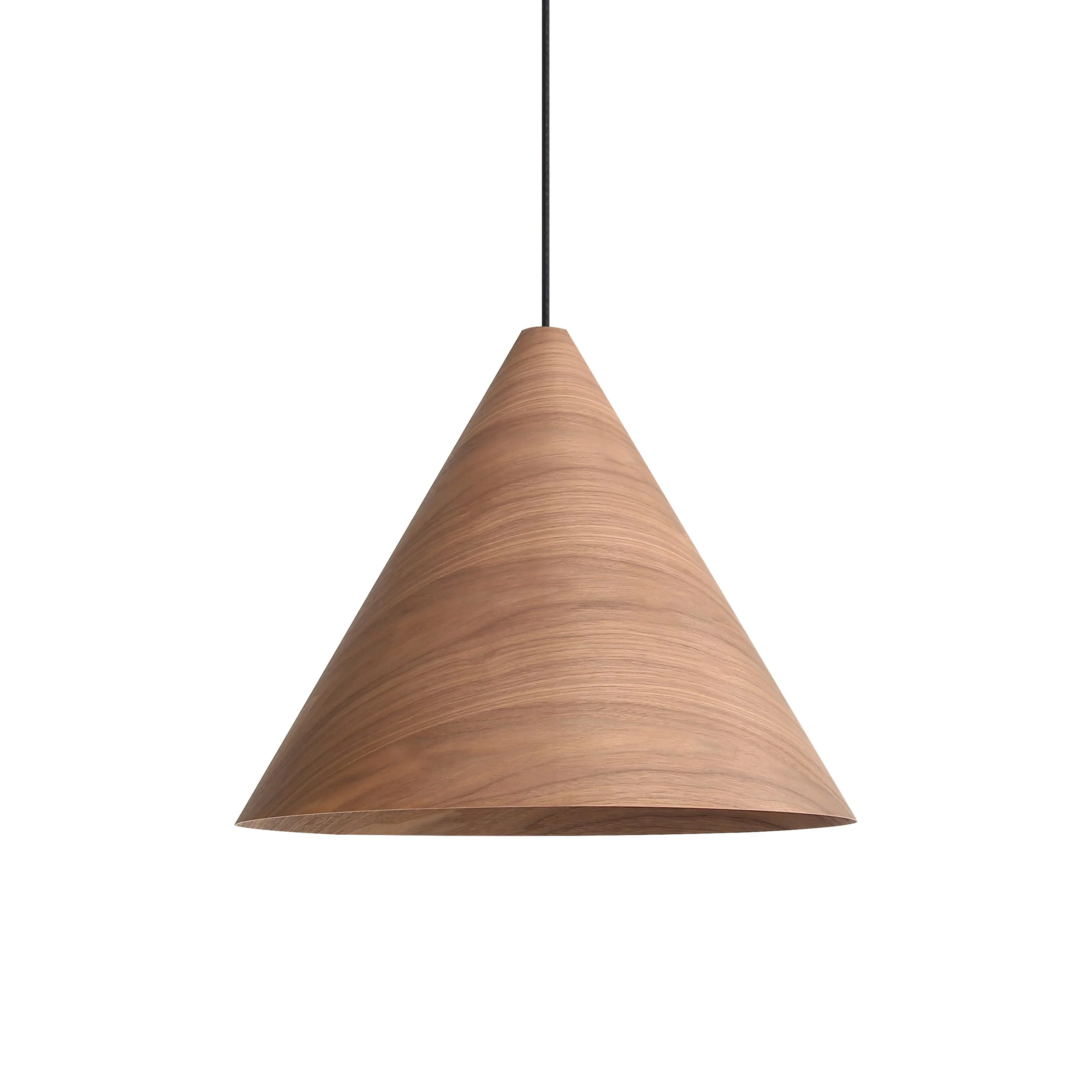 Golden Lighting Conique 3-light Pendant in Dark Walnut - Image 2
