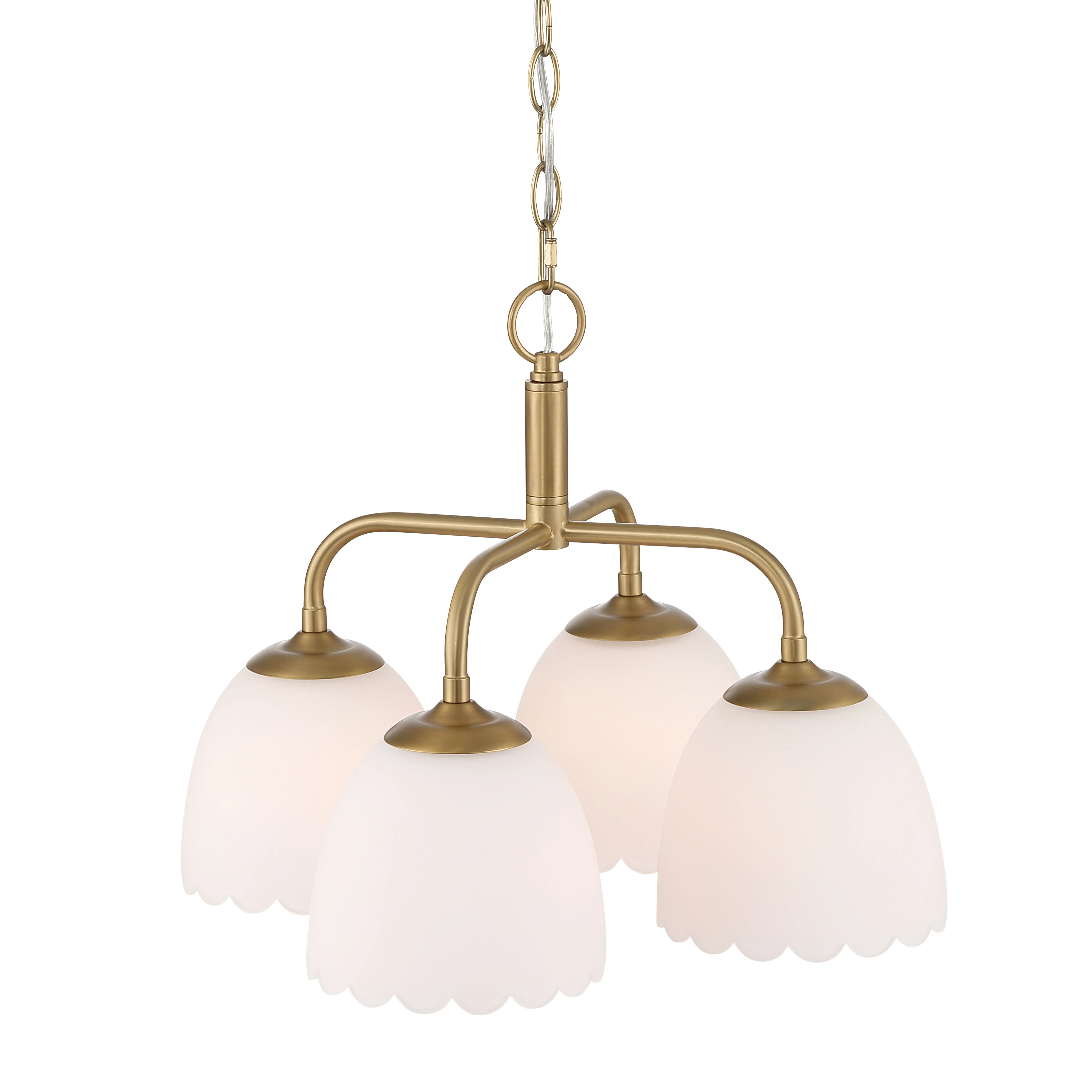 Golden Lighting Dorinda 4-light Pendant in Brushed Champagne Brass - Image 2