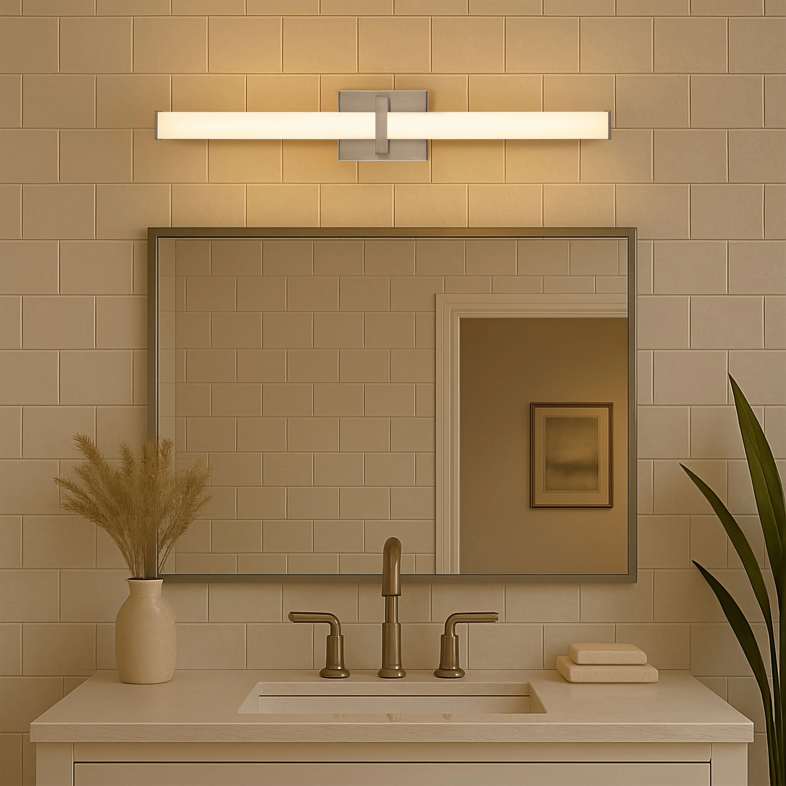 Golden Lighting Elon Integrated LED 30in Vanity in Chrome - Image 2