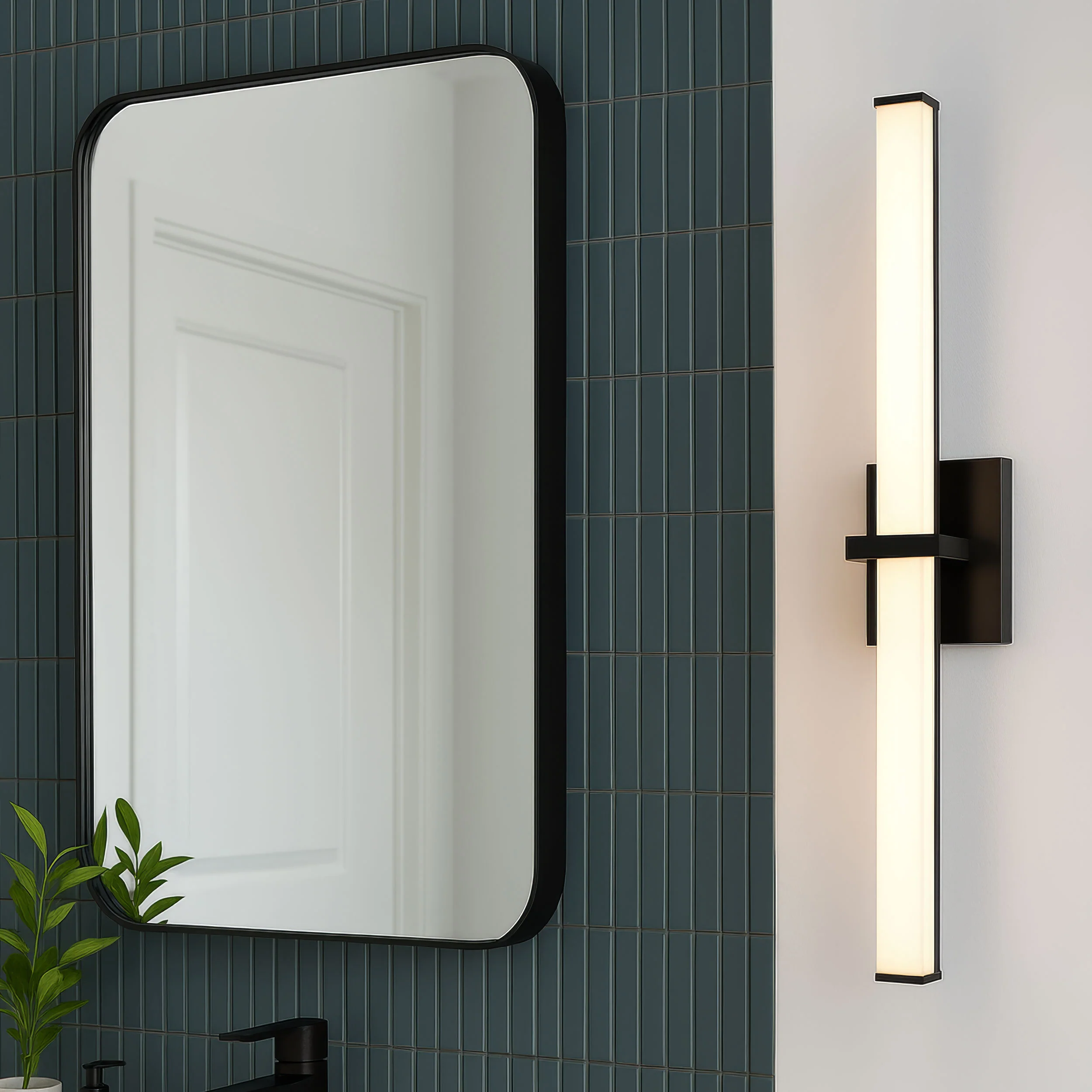 Golden Lighting Elon Integrated LED 30in Vanity in Matte Black - Image 2