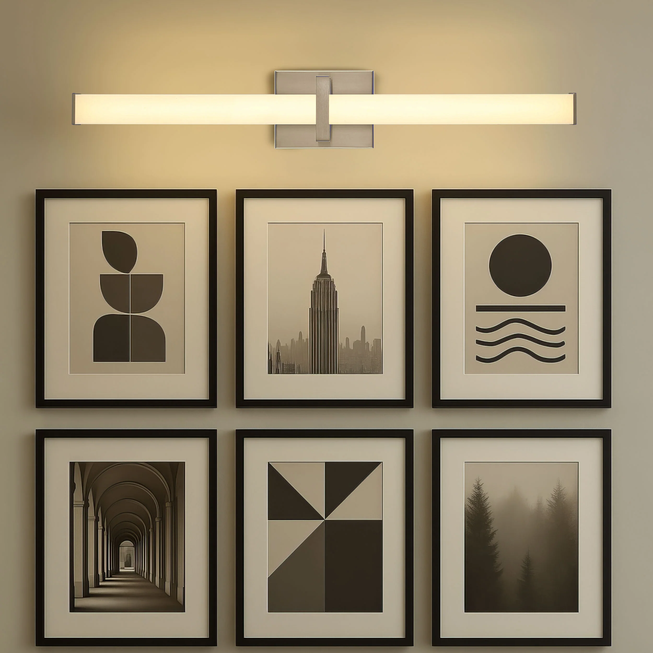 Golden Lighting Elon Integrated LED 30in Vanity in Pewter - Image 2