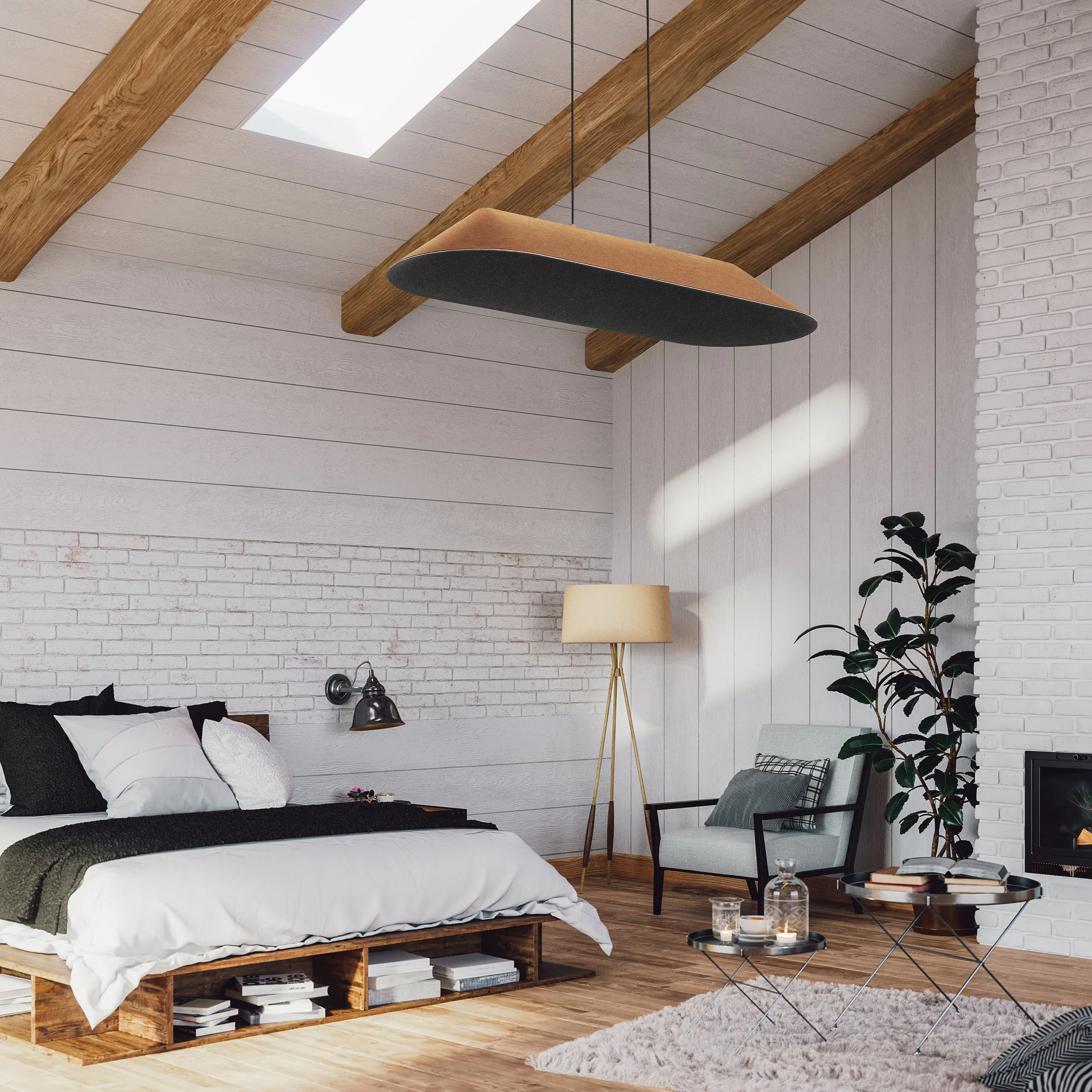 Golden Lighting Faroe Integrated LED Island Light in Coffee/Black - Image 2