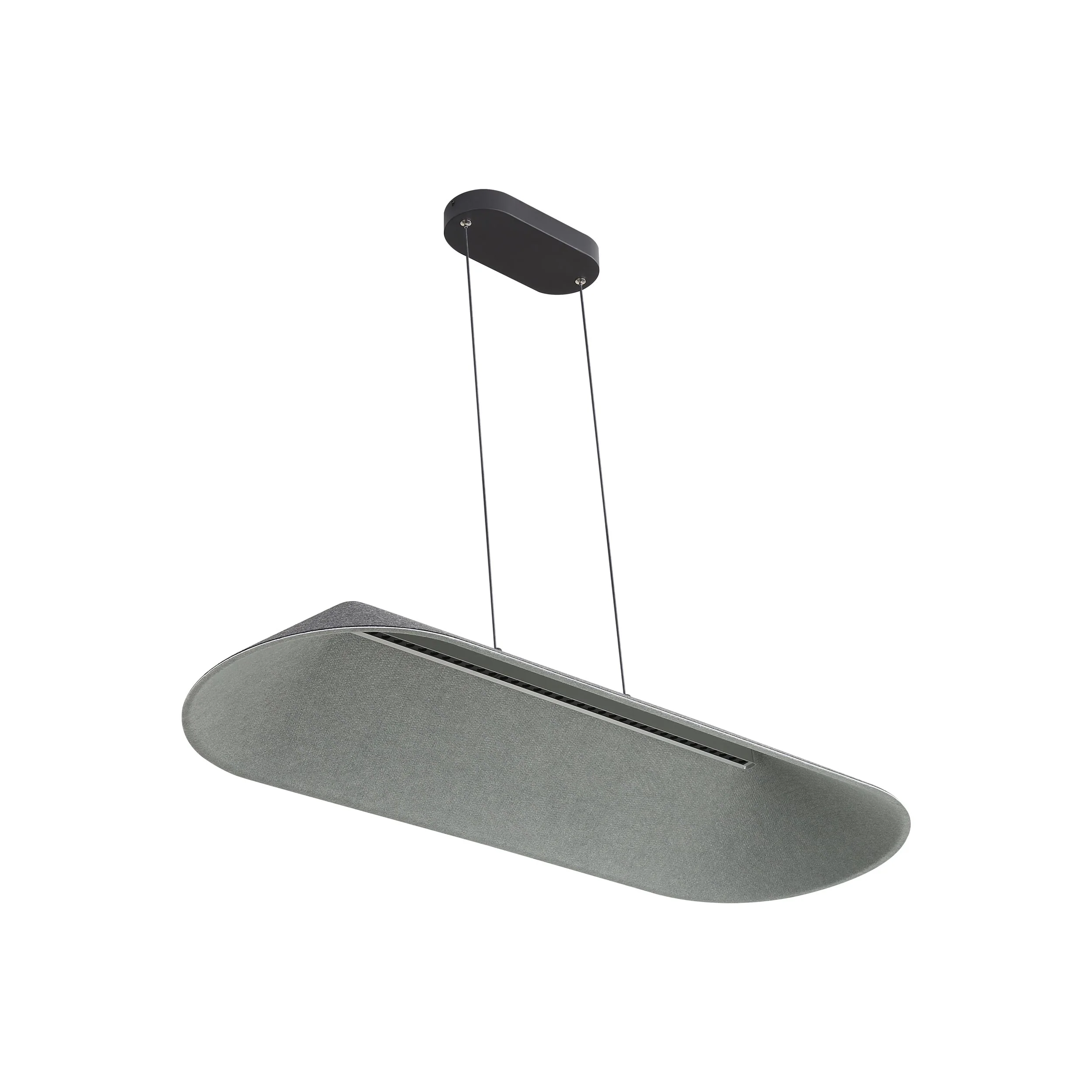 Golden Lighting Faroe Integrated LED Island Light in Flecked Black/Grey - Image 2