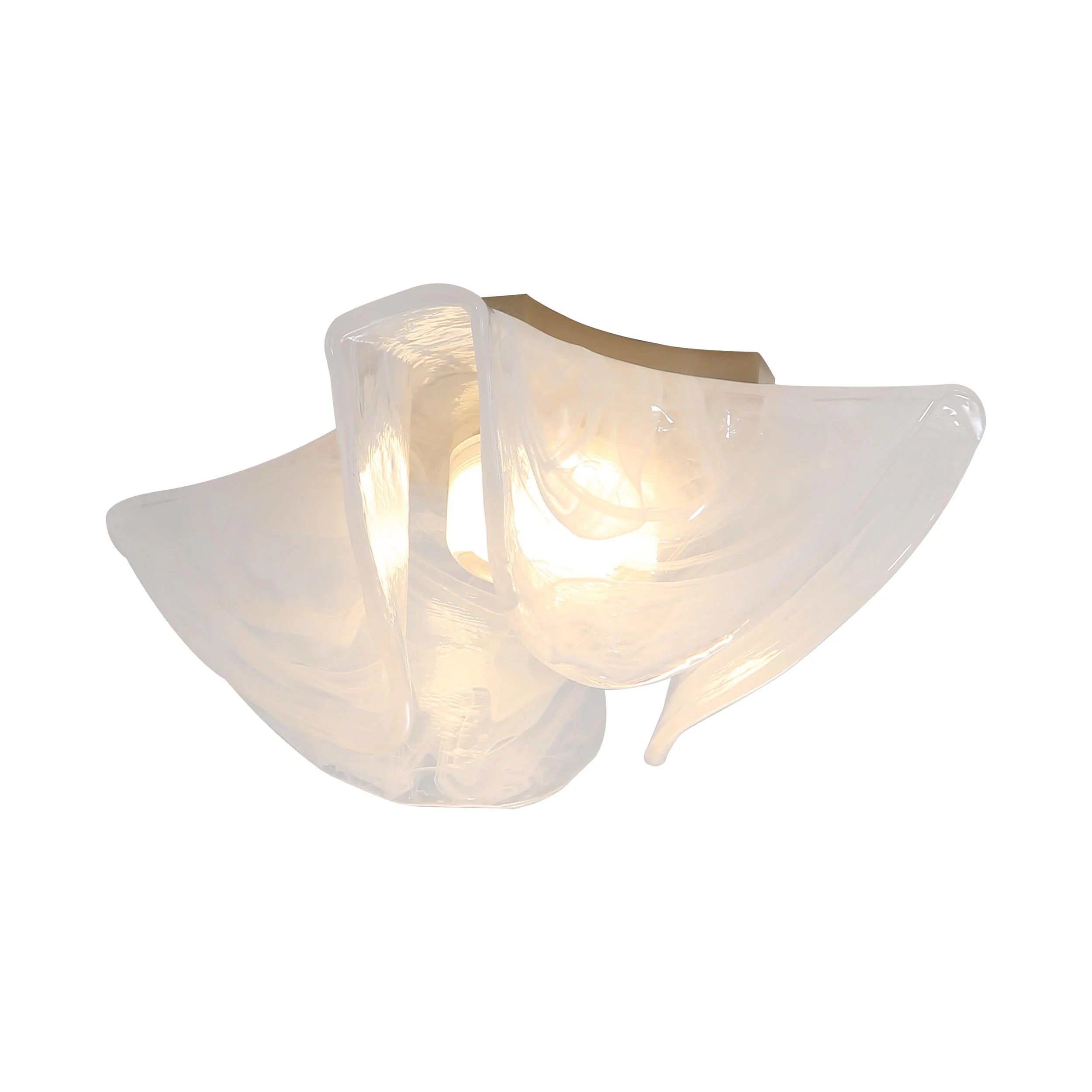 Golden Lighting Glacier Integrated LED Flush Mount in Polished Nickel - Image 2