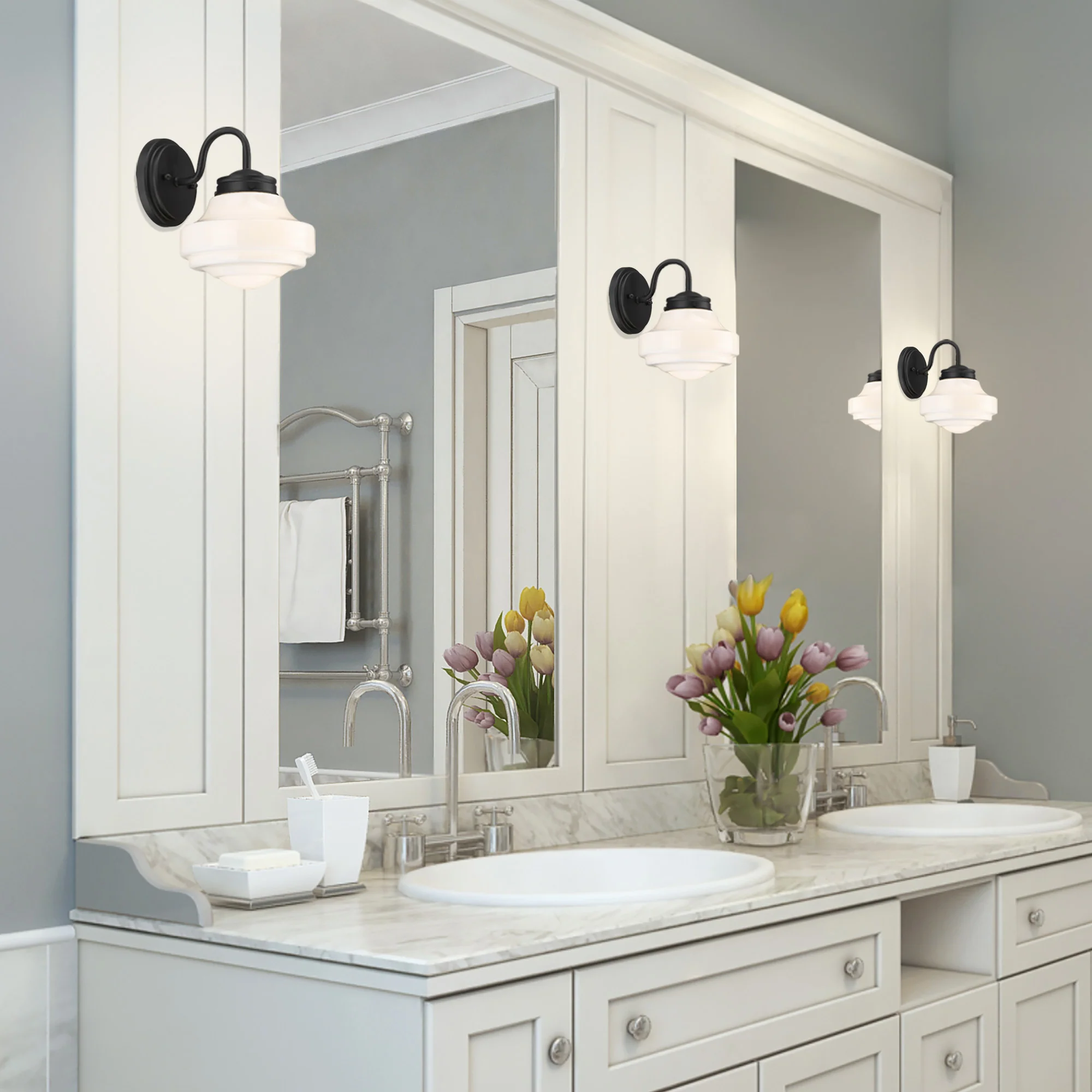 Golden Lighting Ingalls 1-light Wall Sconce in Matte Black - Image 2