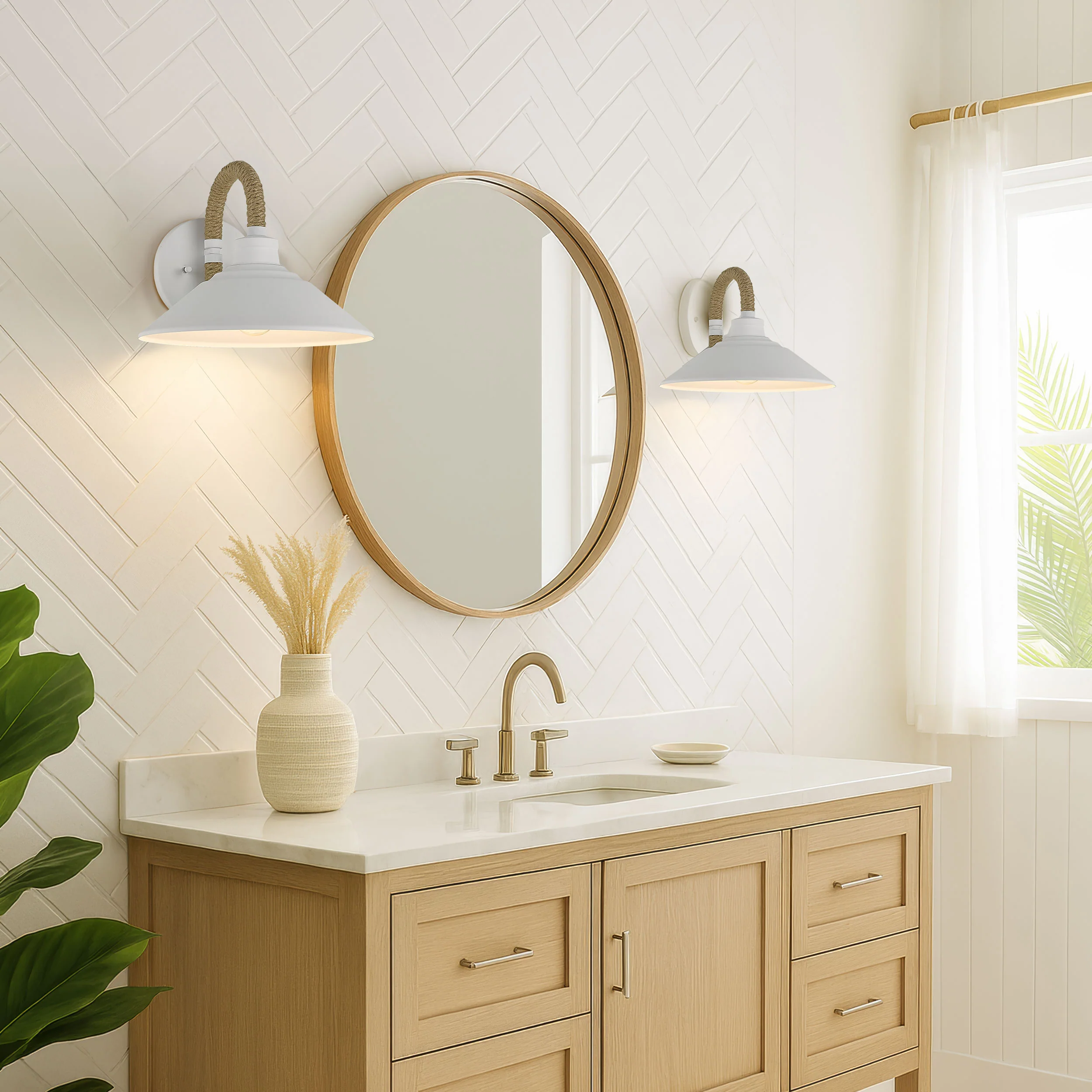 Golden Lighting Journey 1-light Wall Sconce in Natural White - Image 2
