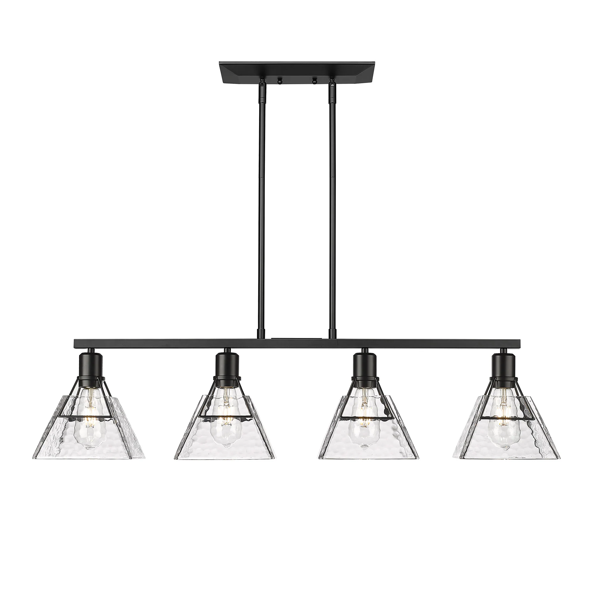 Golden Lighting Kepler 4-light Island Light in Matte Black - Image 2