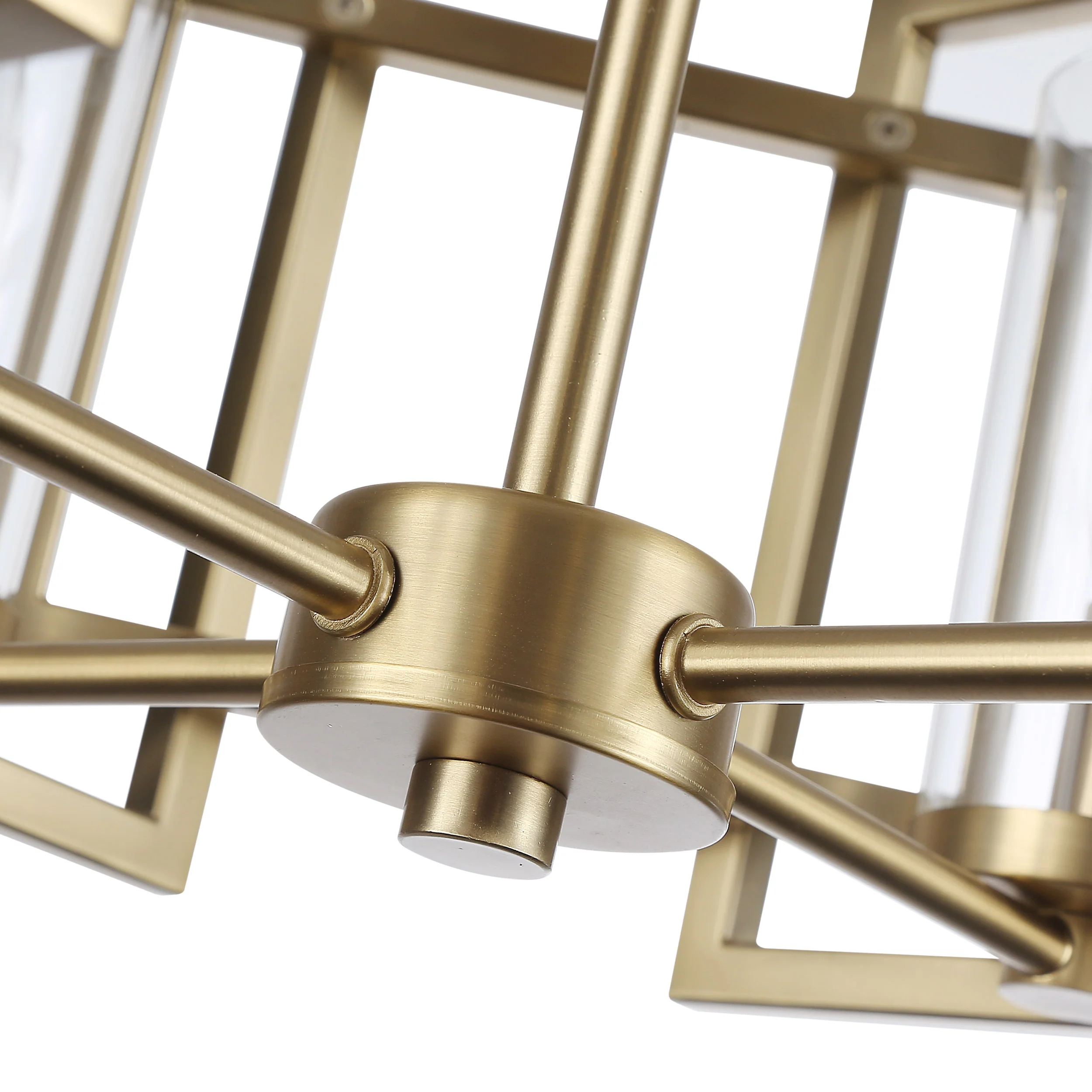 Golden Lighting Marco 4-light Flush Mount in Brushed Champagne Brass - Image 2