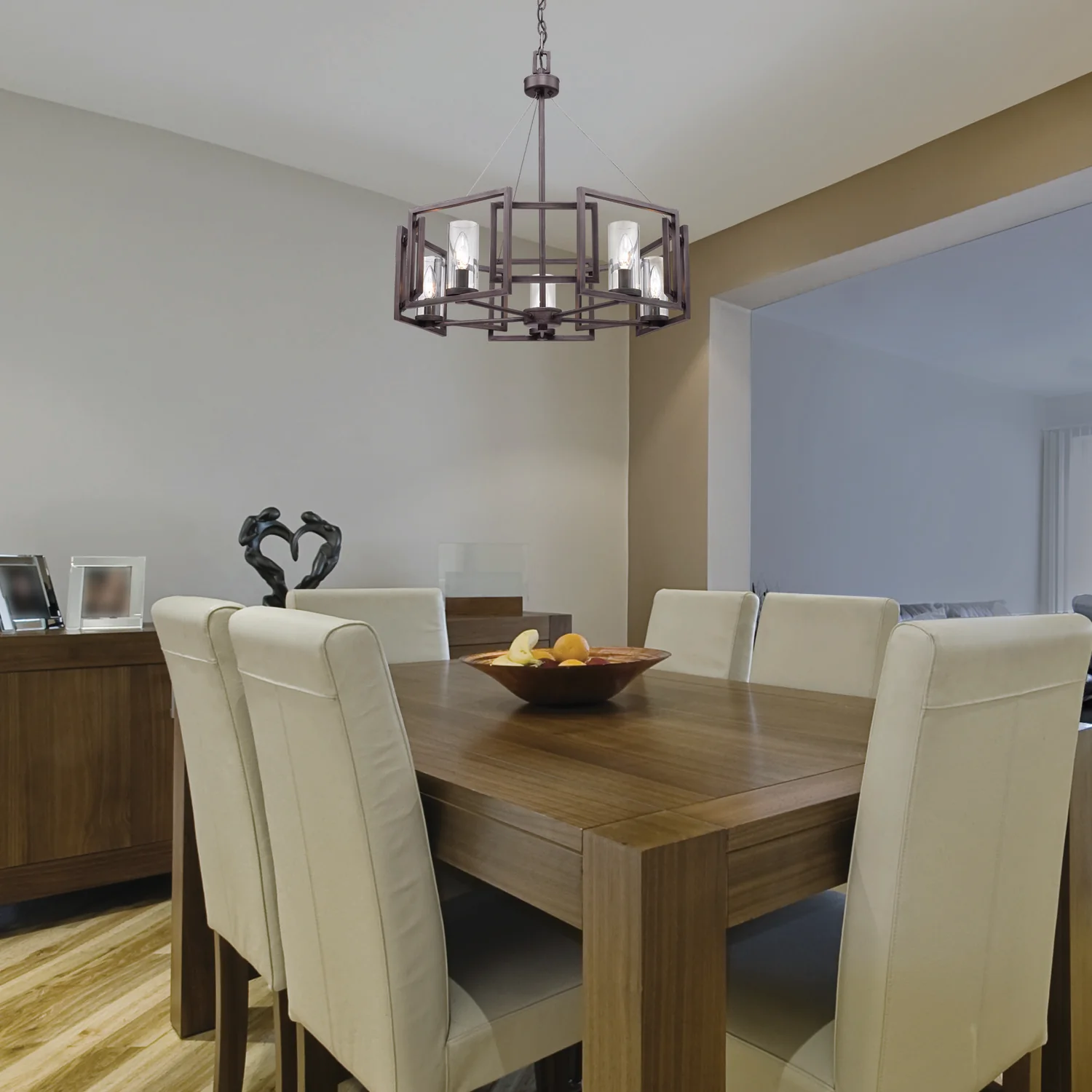 Golden Lighting Marco 5-light Chandelier in Gunmetal Bronze - Image 2