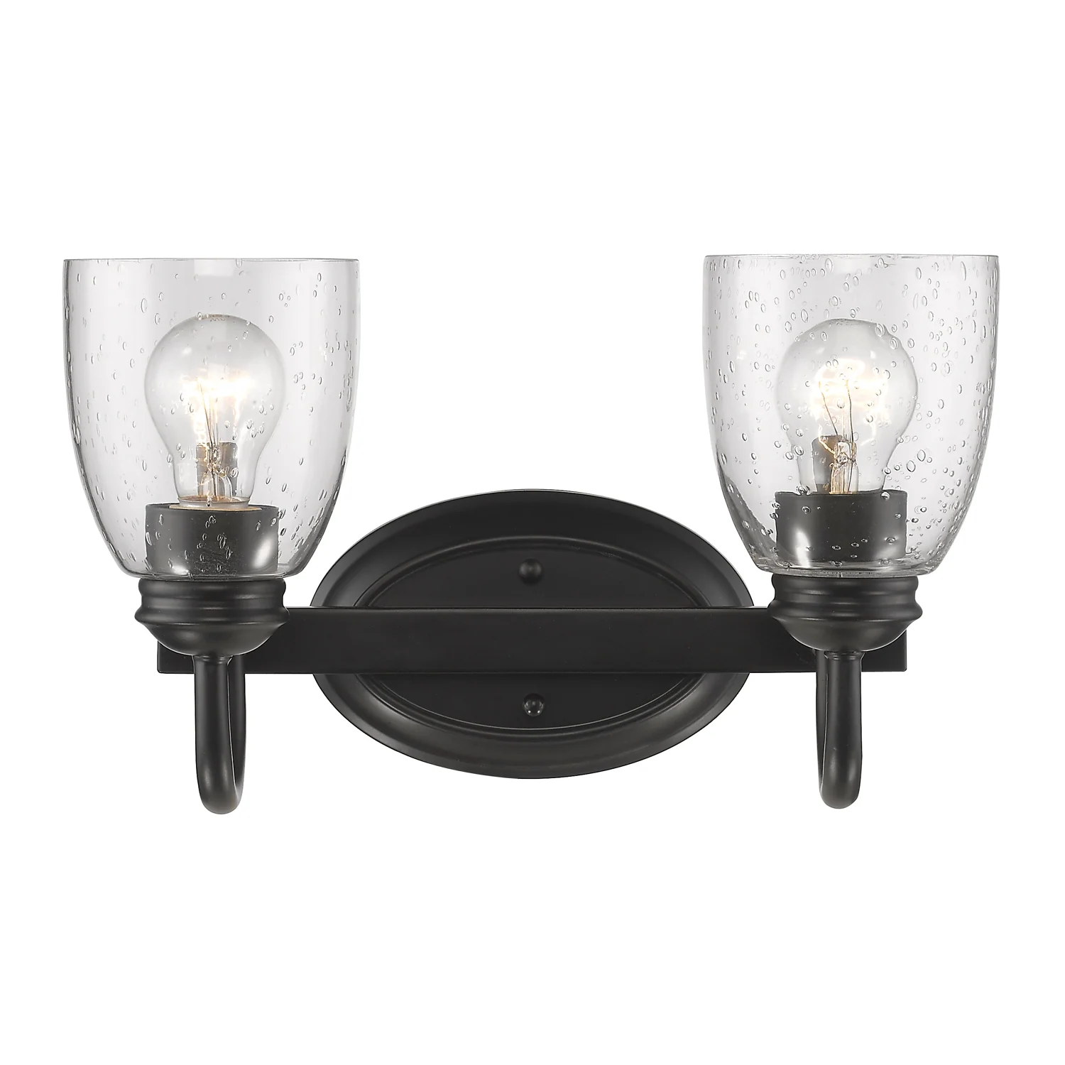 Golden Lighting Parrish 2-light Vanity in Matte Black - Image 2